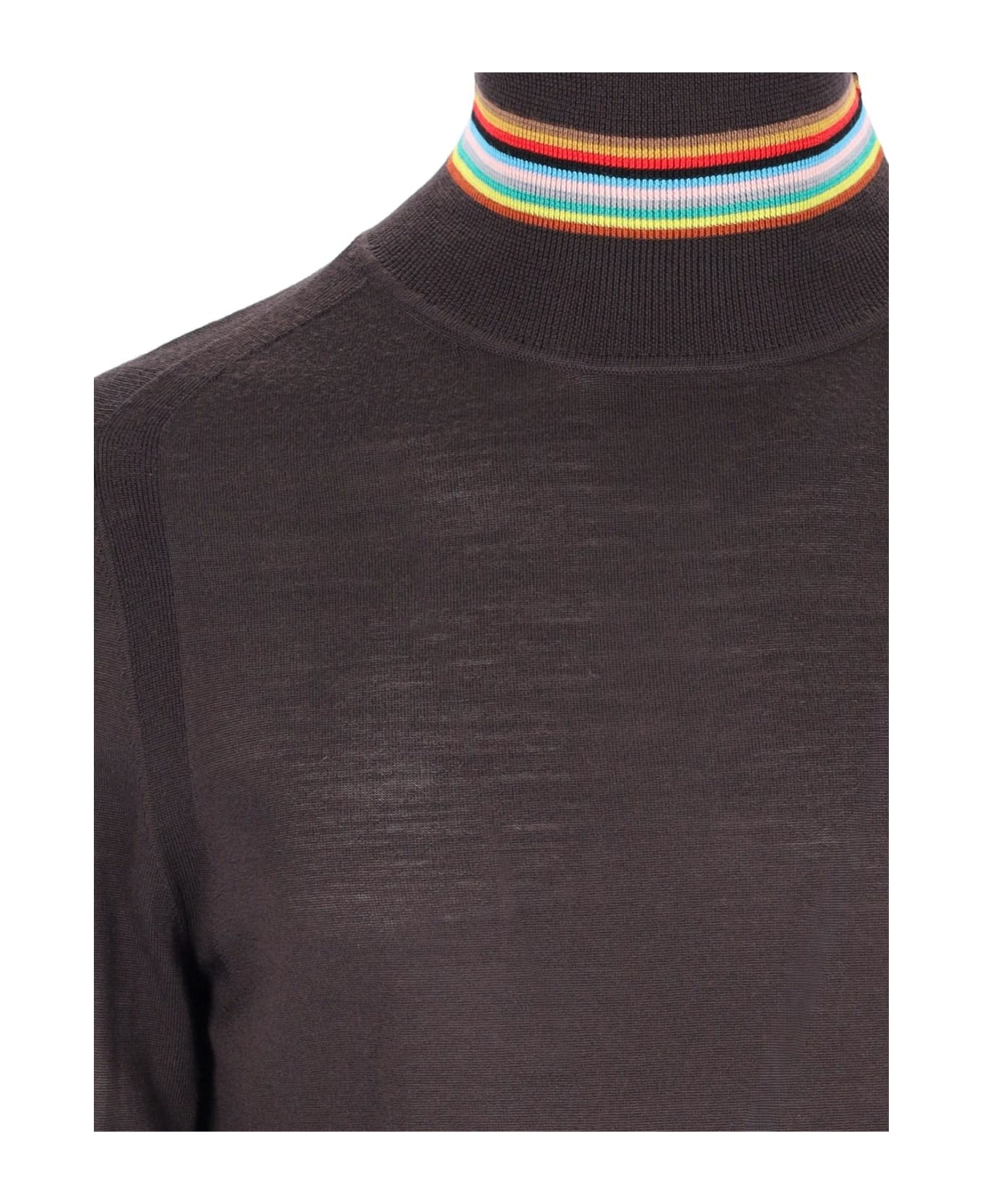 Paul Smith Turtleneck Sweater - GREY ニットウェア