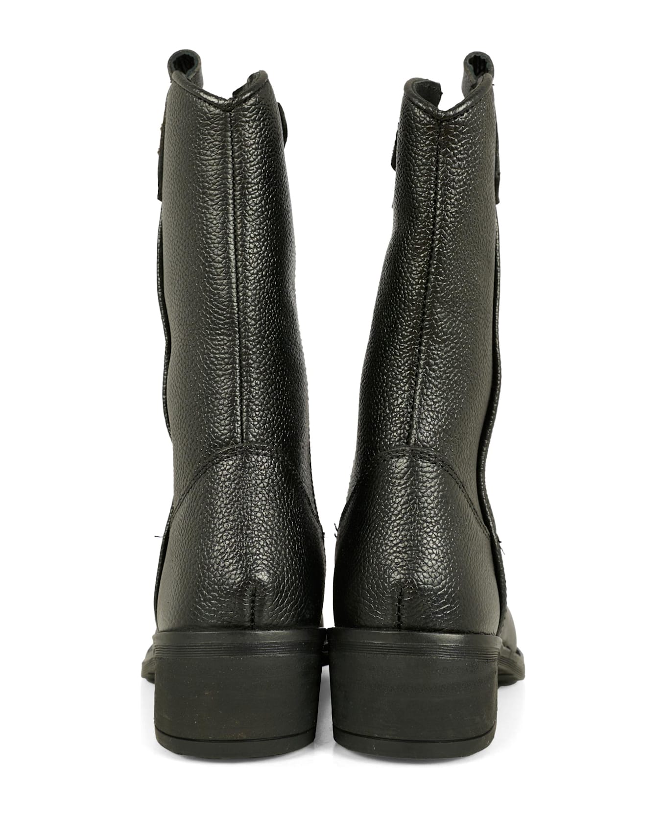 Tommy Hilfiger Black Boots For Girl With Logo - Black