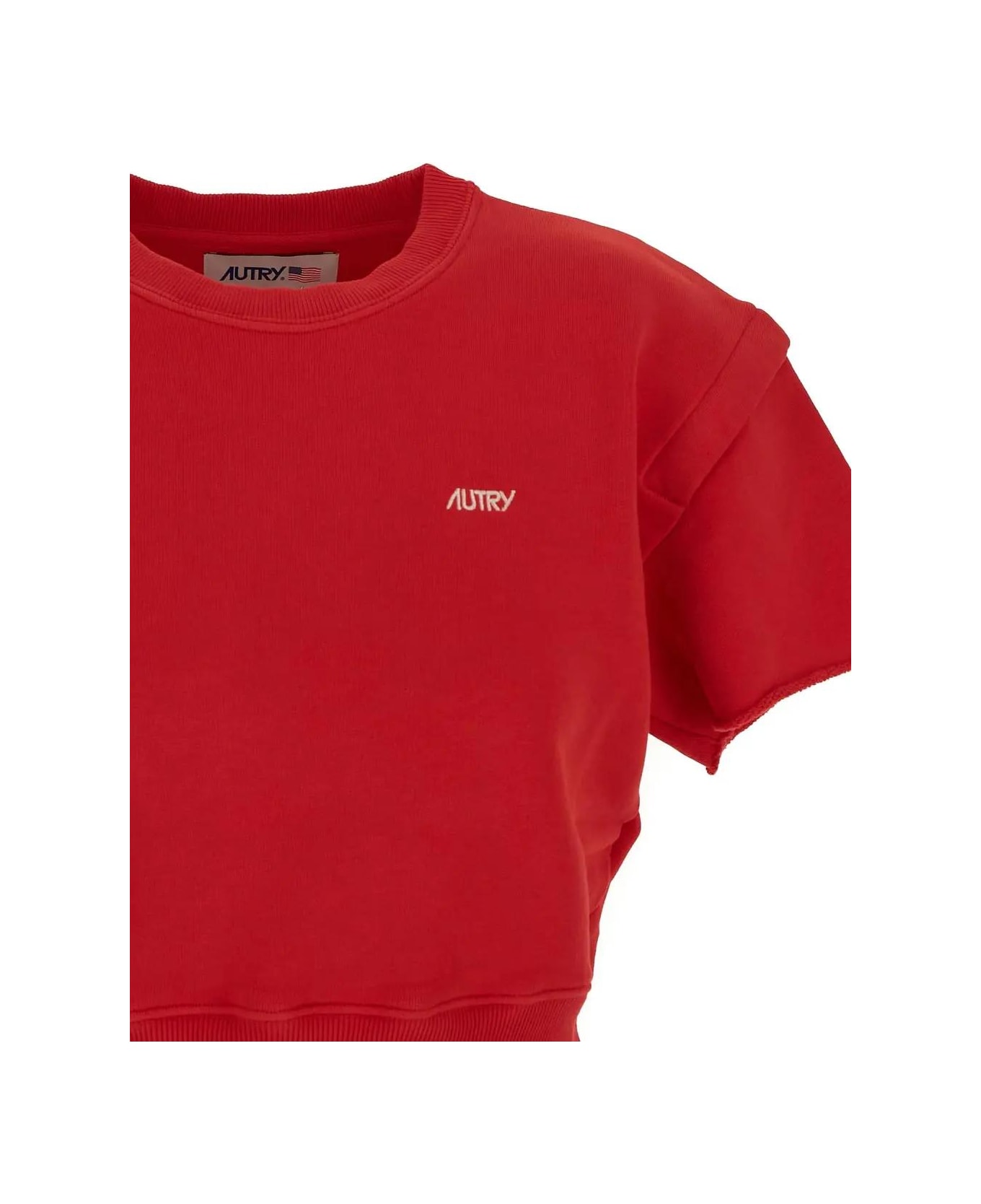 Autry T-shirt With Logo - APPAREL RED フリース