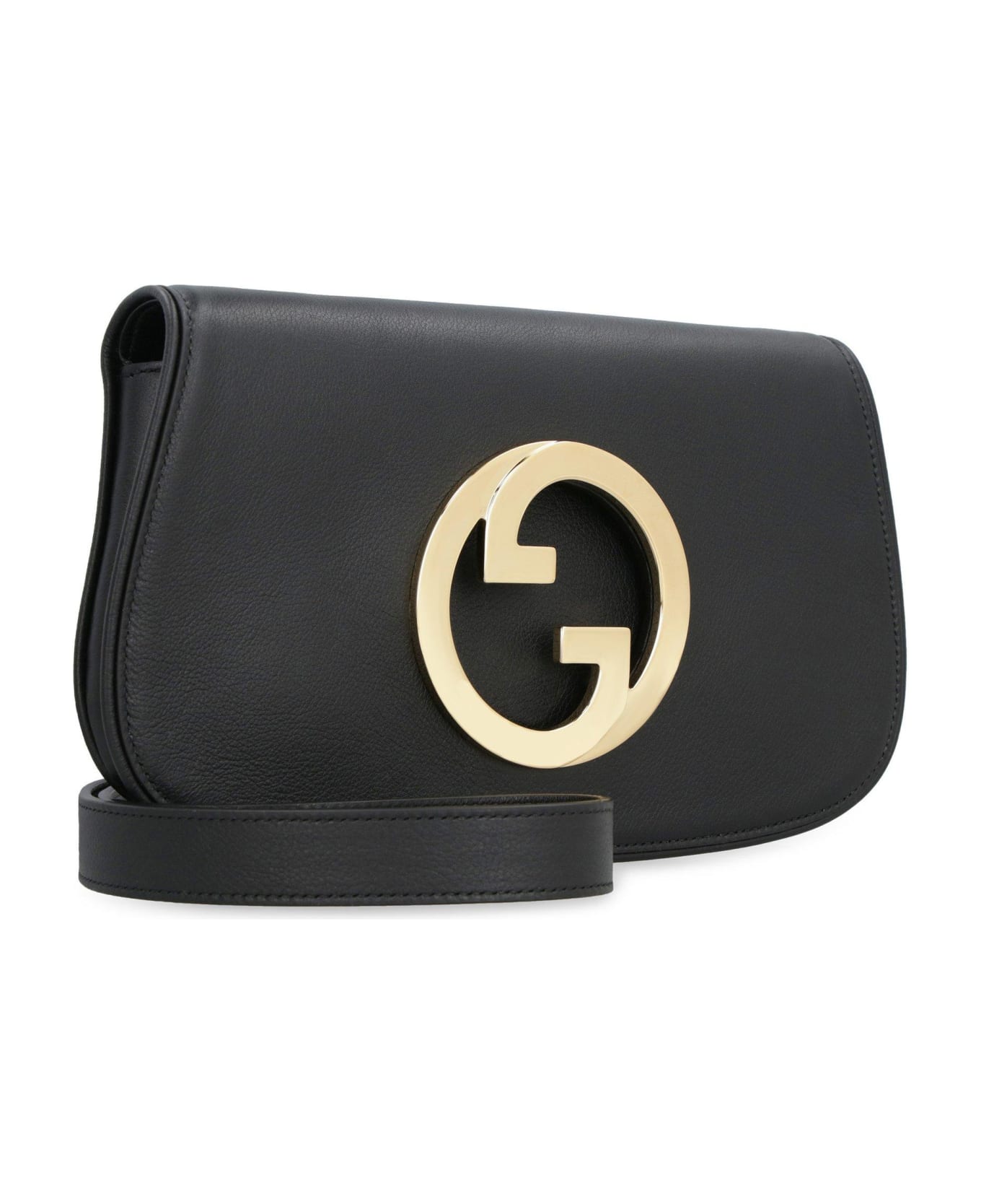 Gucci Blondie Logo-detailed Shoulder Bag - Black