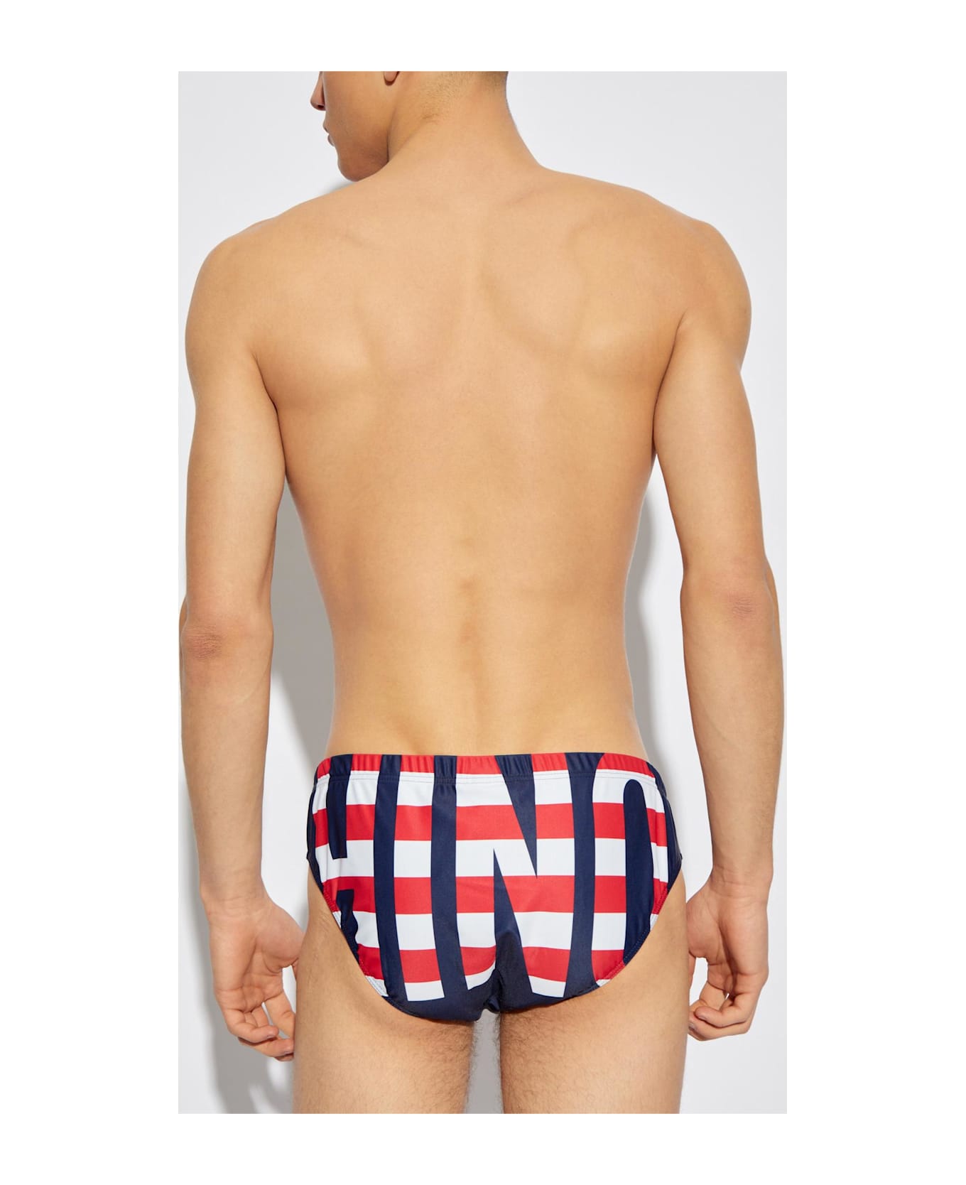 Moschino Swim Briefs - BLUE/RED/BLUE
