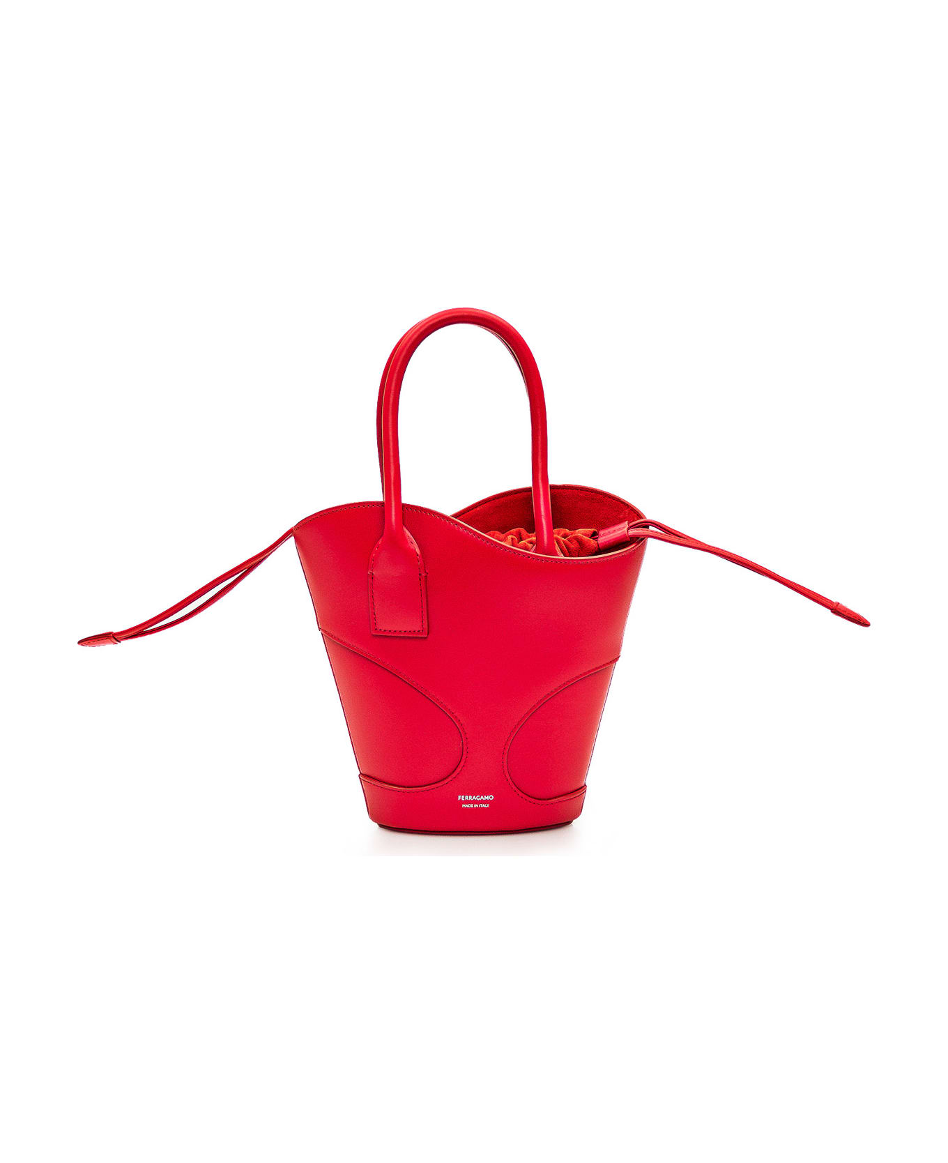 Ferragamo Tote Bag With Cut Out (s) - FLAME RED トートバッグ