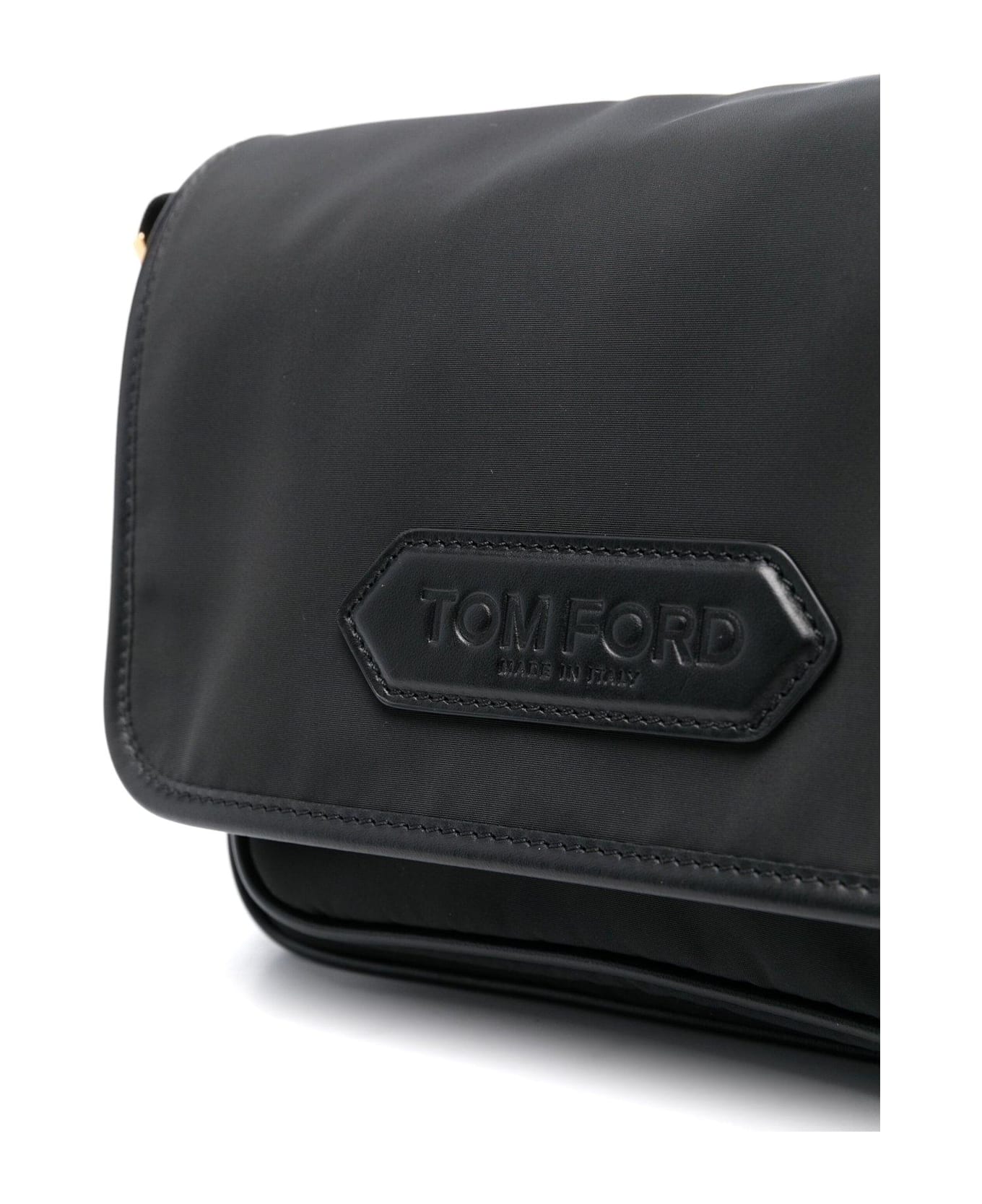 Tom Ford Flap Messenger Bag - BLACK