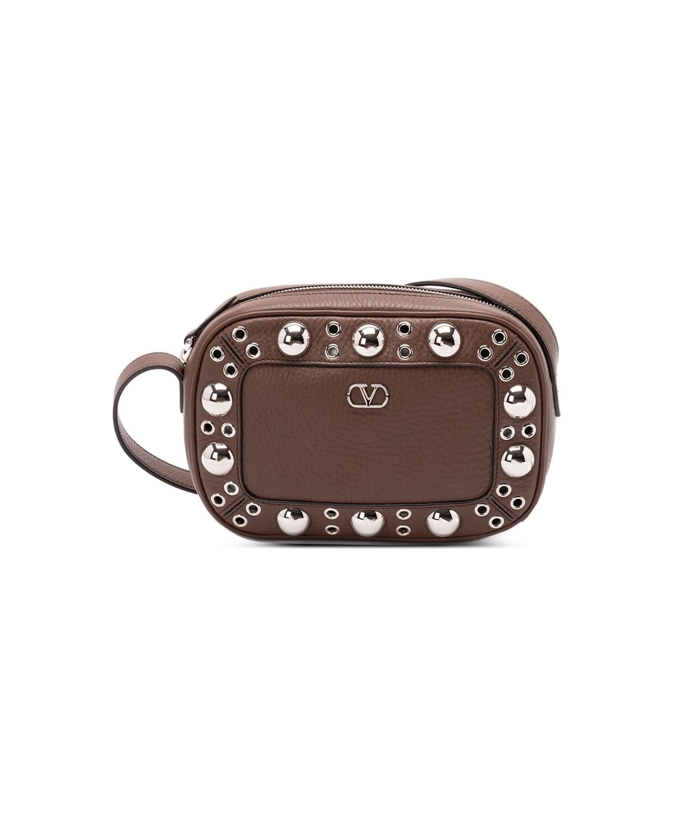Valentino Garavani Nellcote Leather Crossbody Bag - Brown