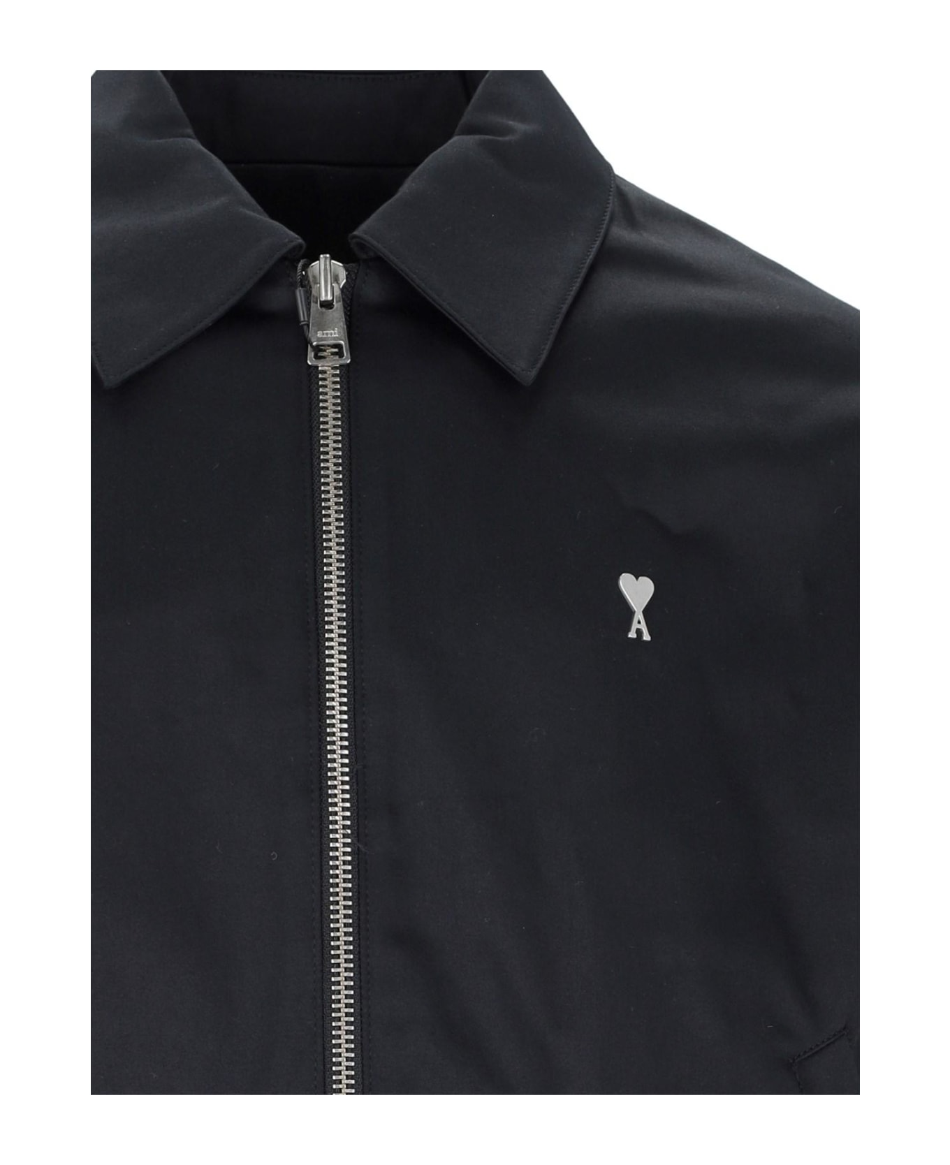 Ami Alexandre Mattiussi Logo Zip Jacket - Black シャツ