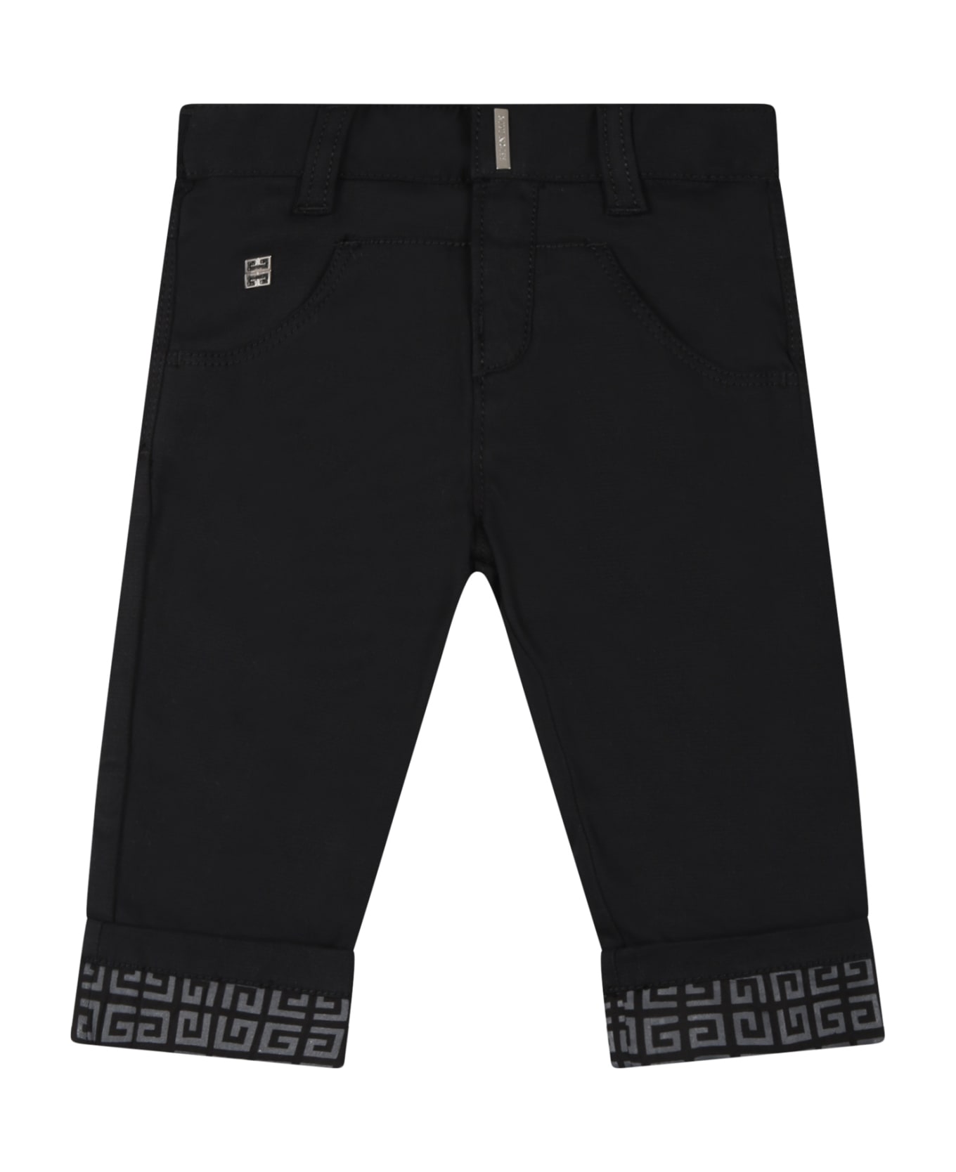 Givenchy Black Trouser For Baby Boy - Black