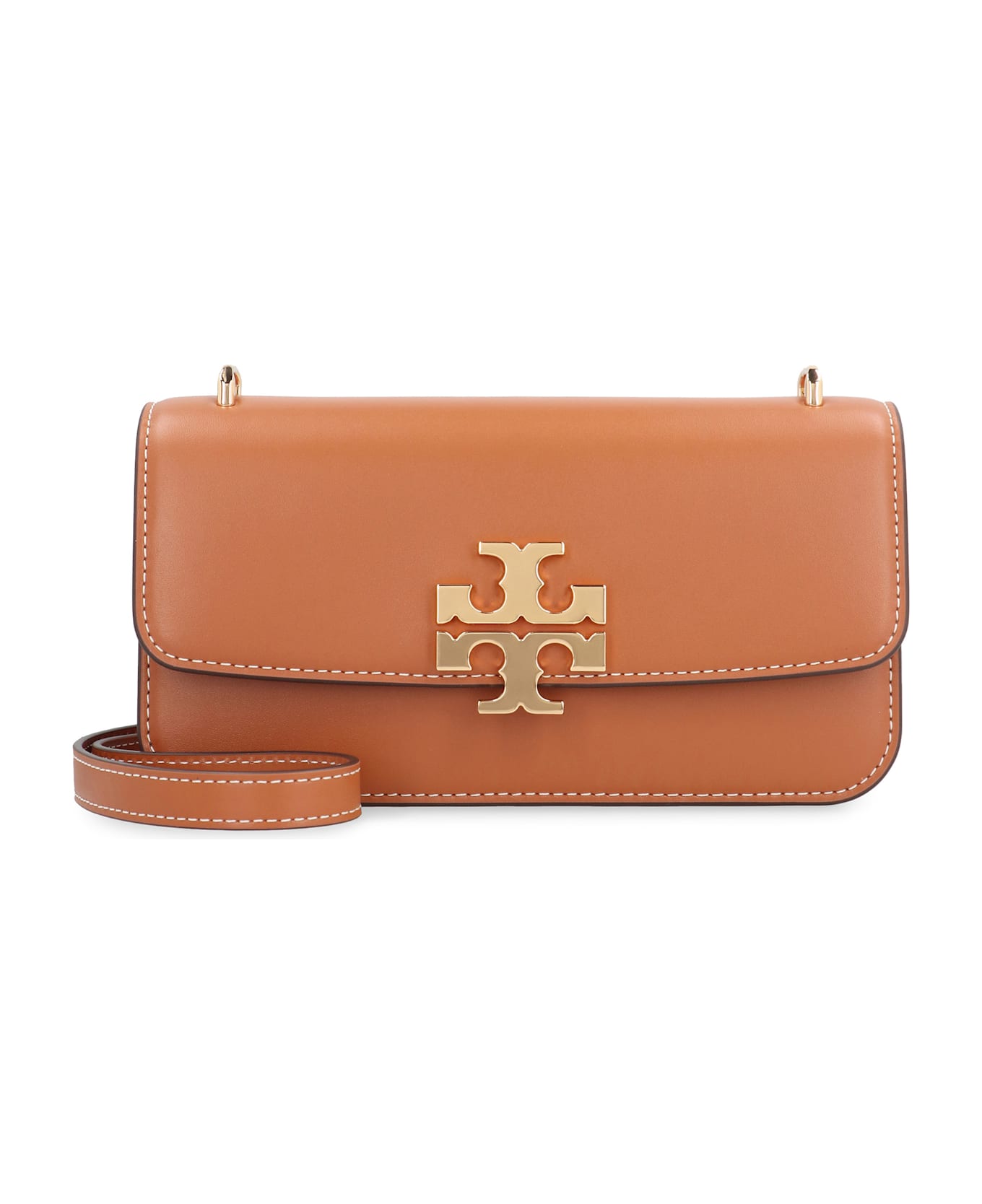 Tory Burch 
eleanor
 Small Brown Leather Crossbody Bag - Brown