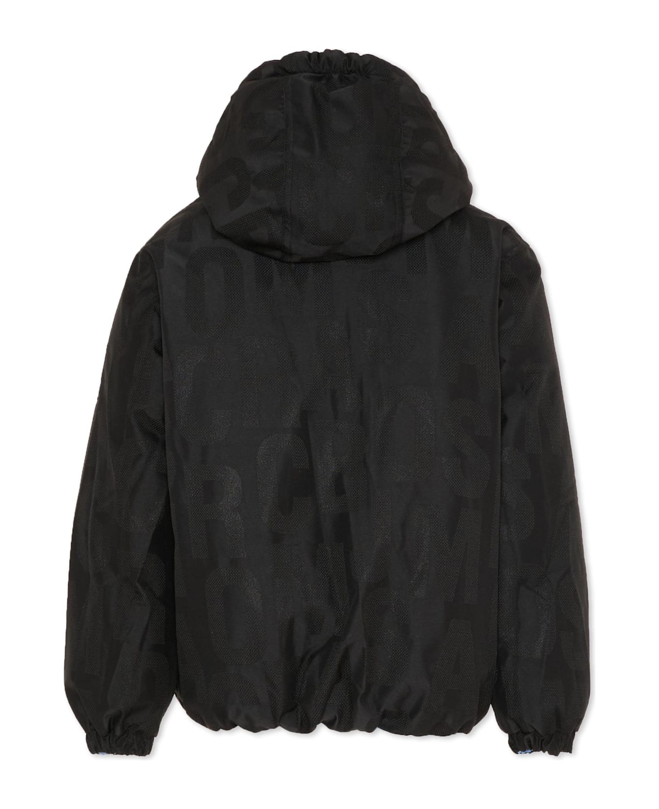 Marc Jacobs Reversible Light Blue Down Jacket For Boy With Logo - Light Blue