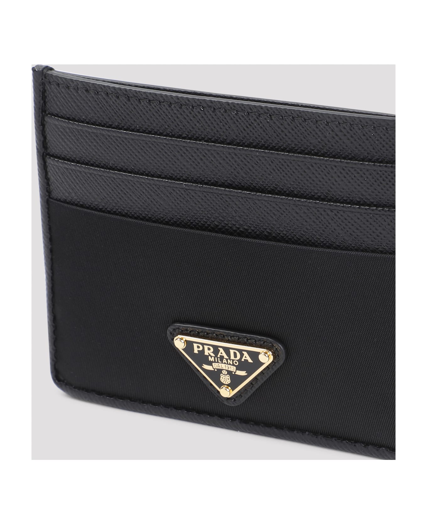 Prada Re-nylon Card Holder - Black