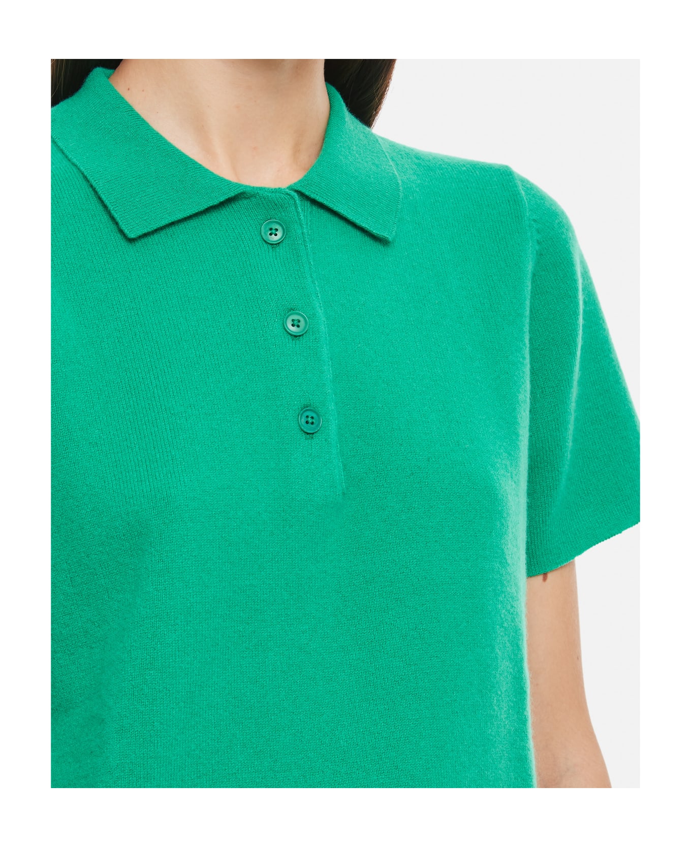 Extreme Cashmere Polo "salamander" - Green