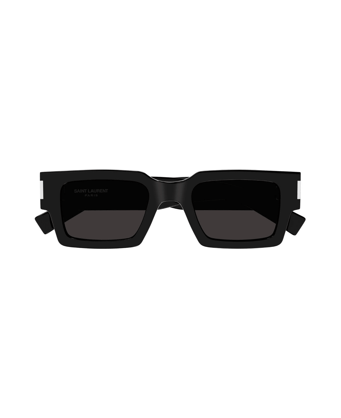Saint Laurent Eyewear Core Square Frame Sunglasses - 001 black crystal grey