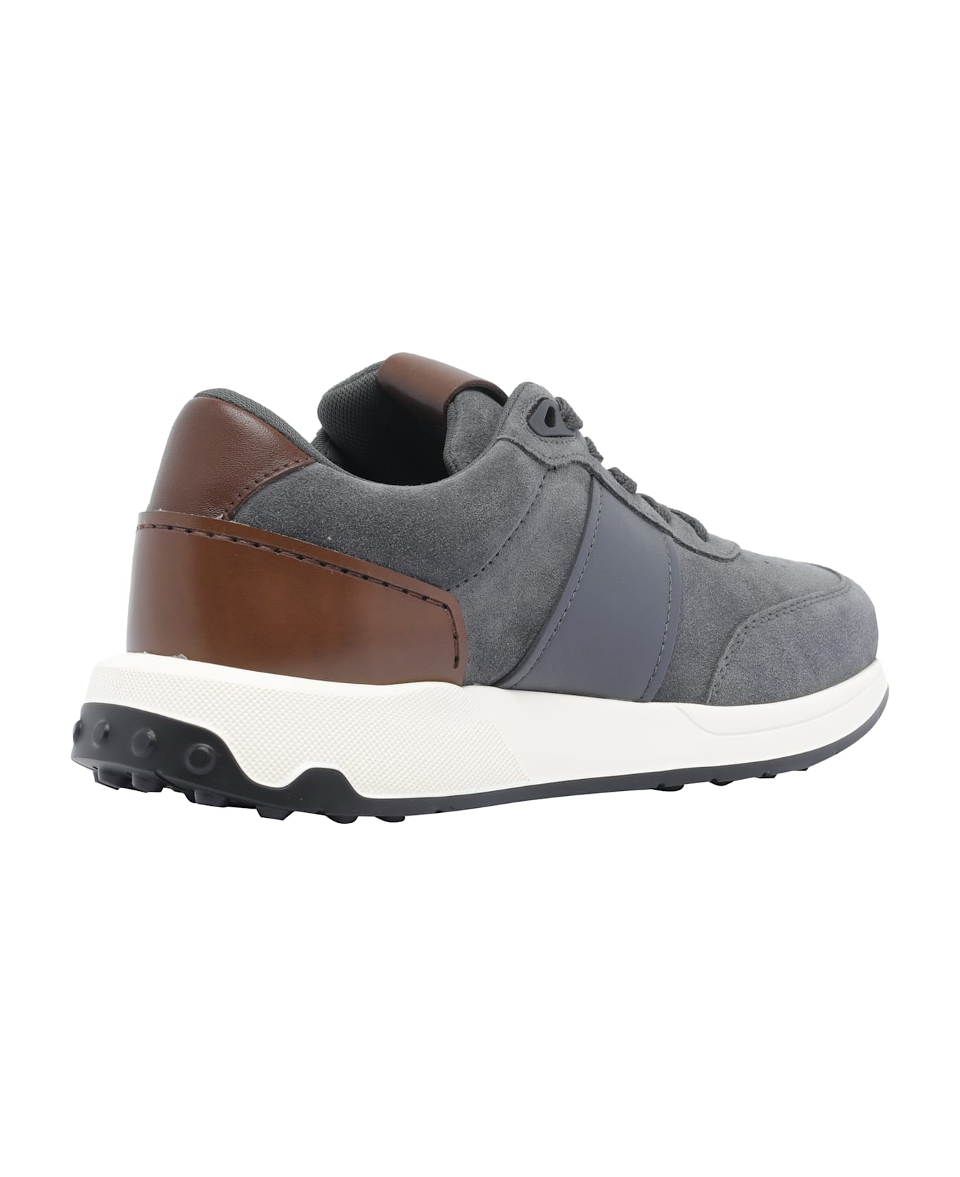 Tod
s Leather And Technical Fabric Sneakers - Grey