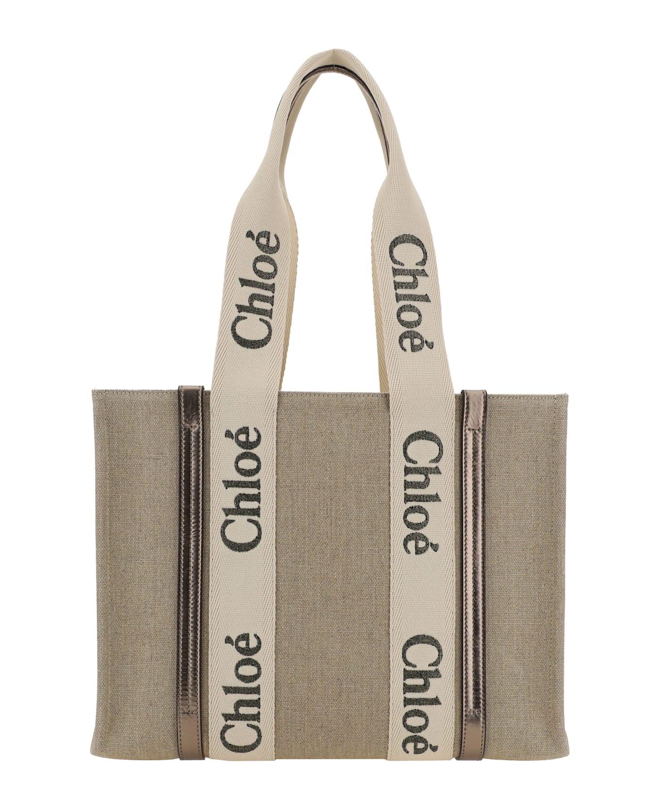 Chloé Woody Shoulder Bag - Shiny Grey