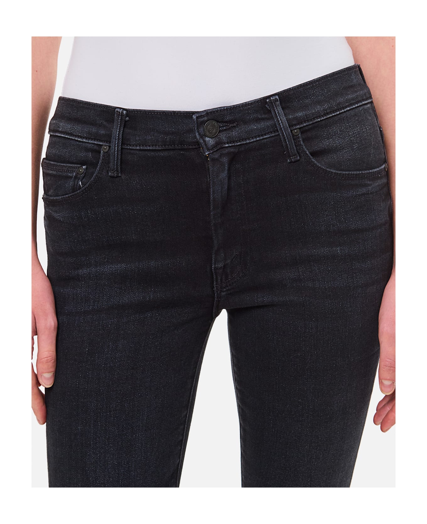 Mother The Weekender Denim - Black