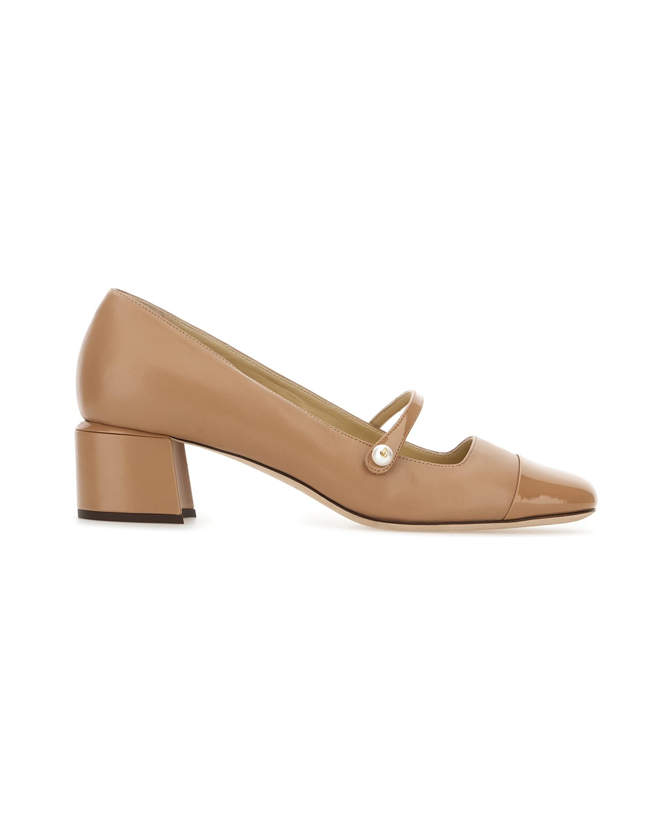 Jimmy Choo Biscuit Nappa Leather Elisa Ballerinas - BISCUIT