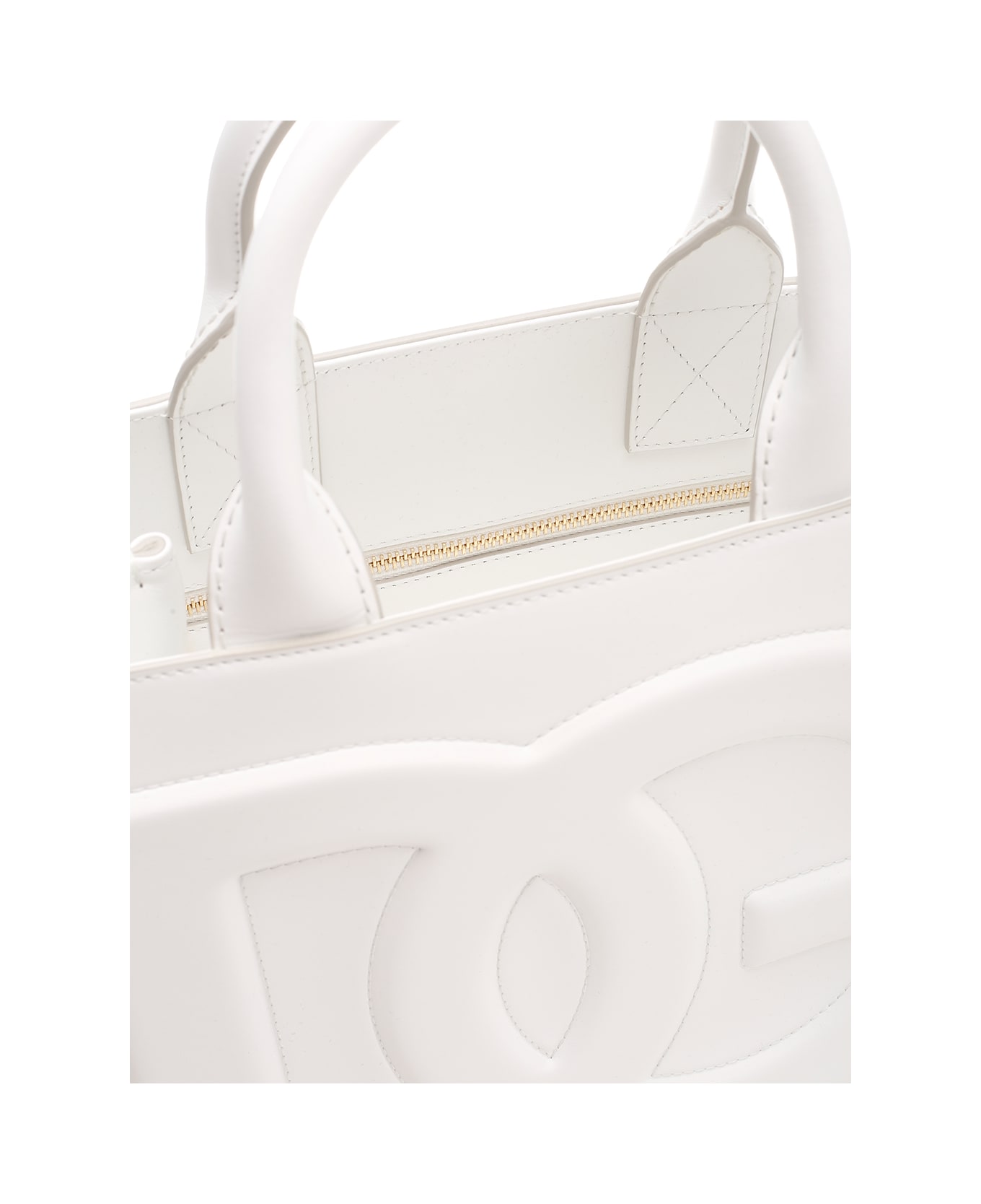 Dolce & Gabbana Handbag In Leather - White トートバッグ