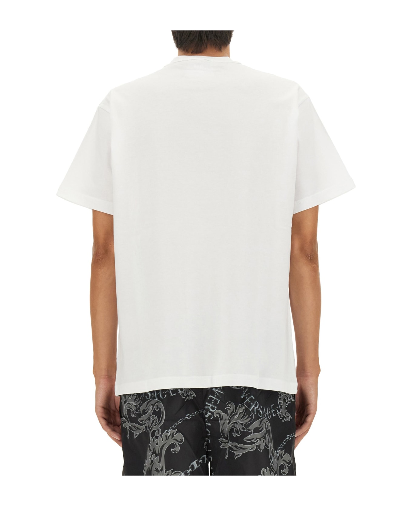 Versace Jeans Couture T-shirt With Logo - White シャツ