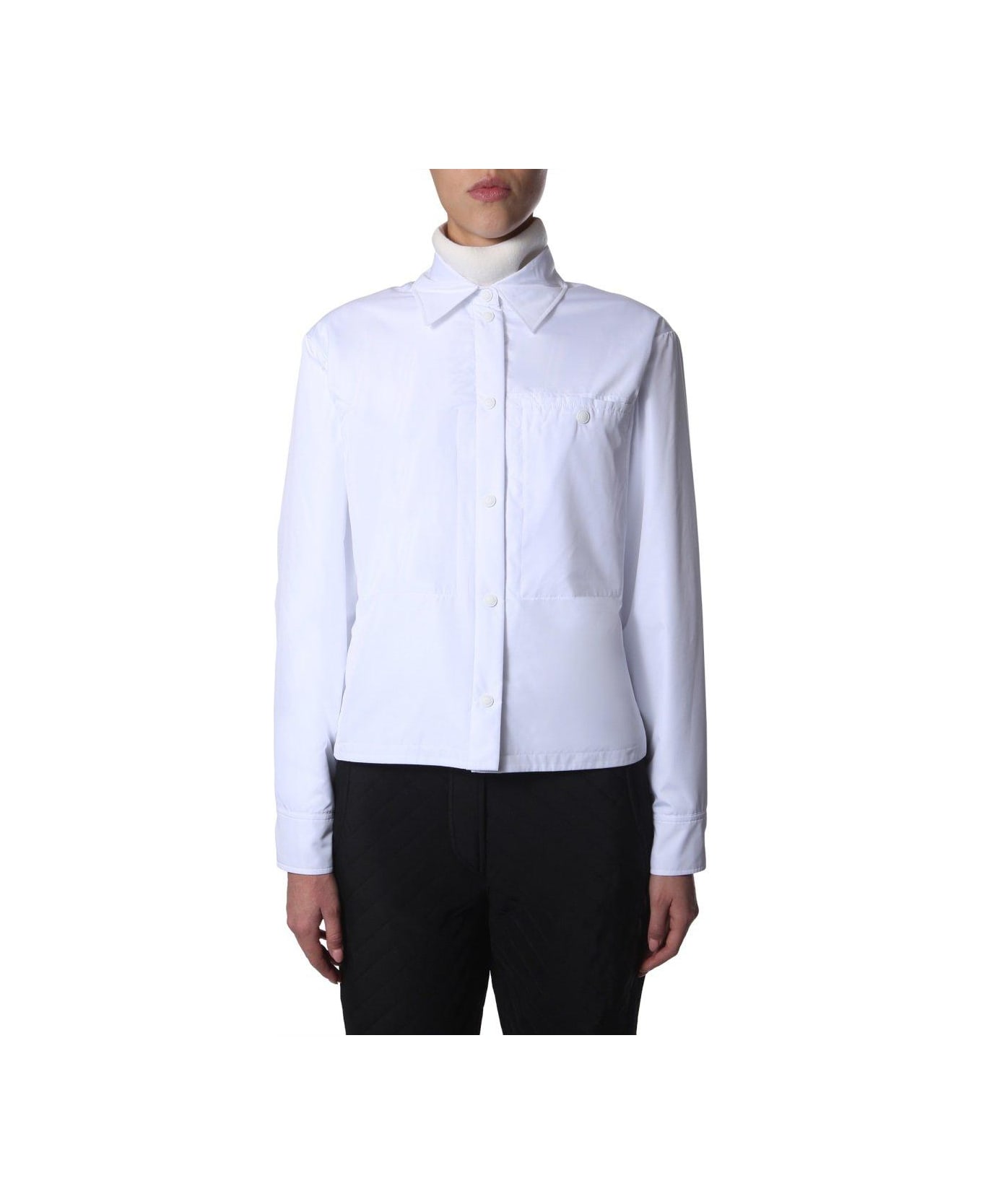 Max Mara Buttoned Rolle Jacket - WHITE