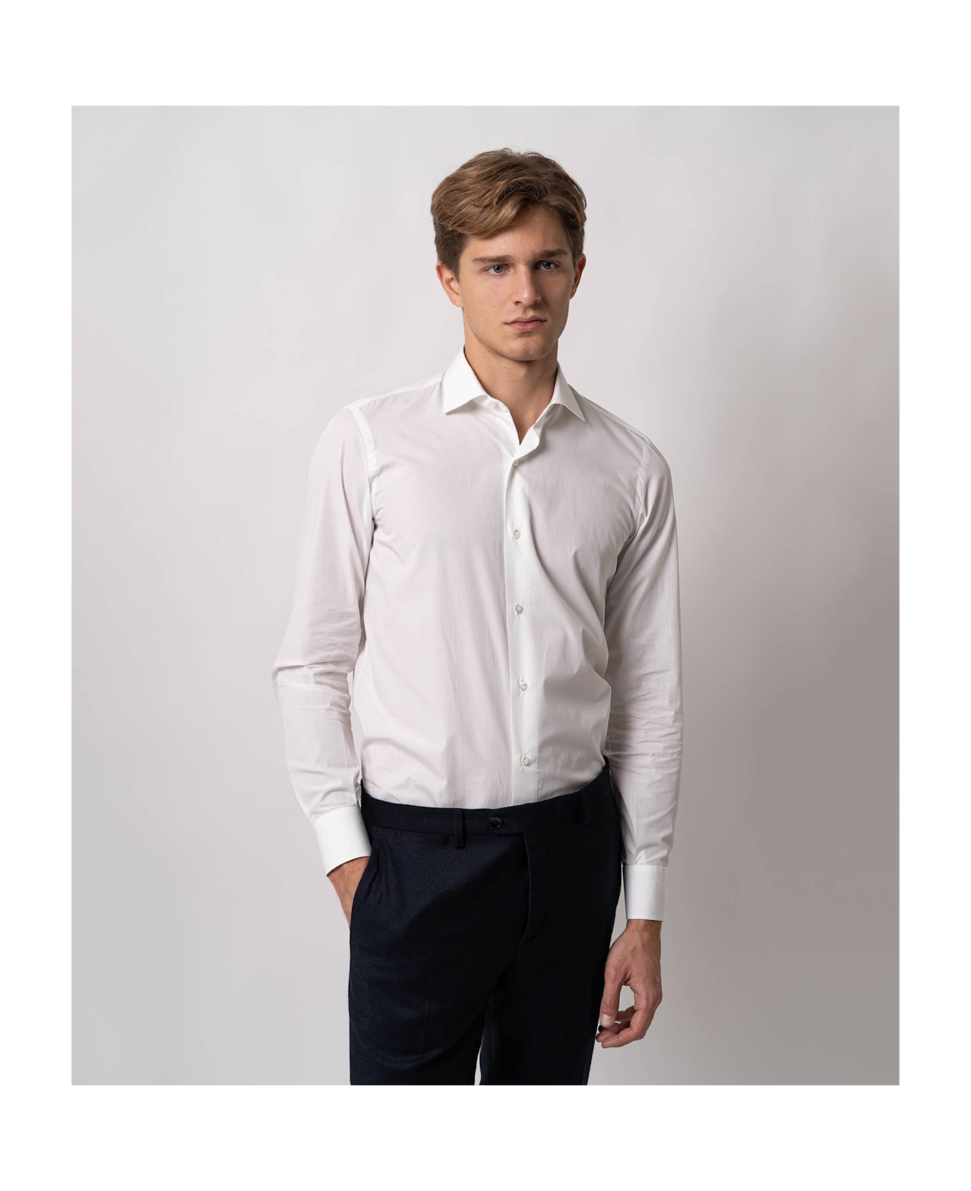 Larusmiani Handmade Shirt Mayfair Shirt - White
