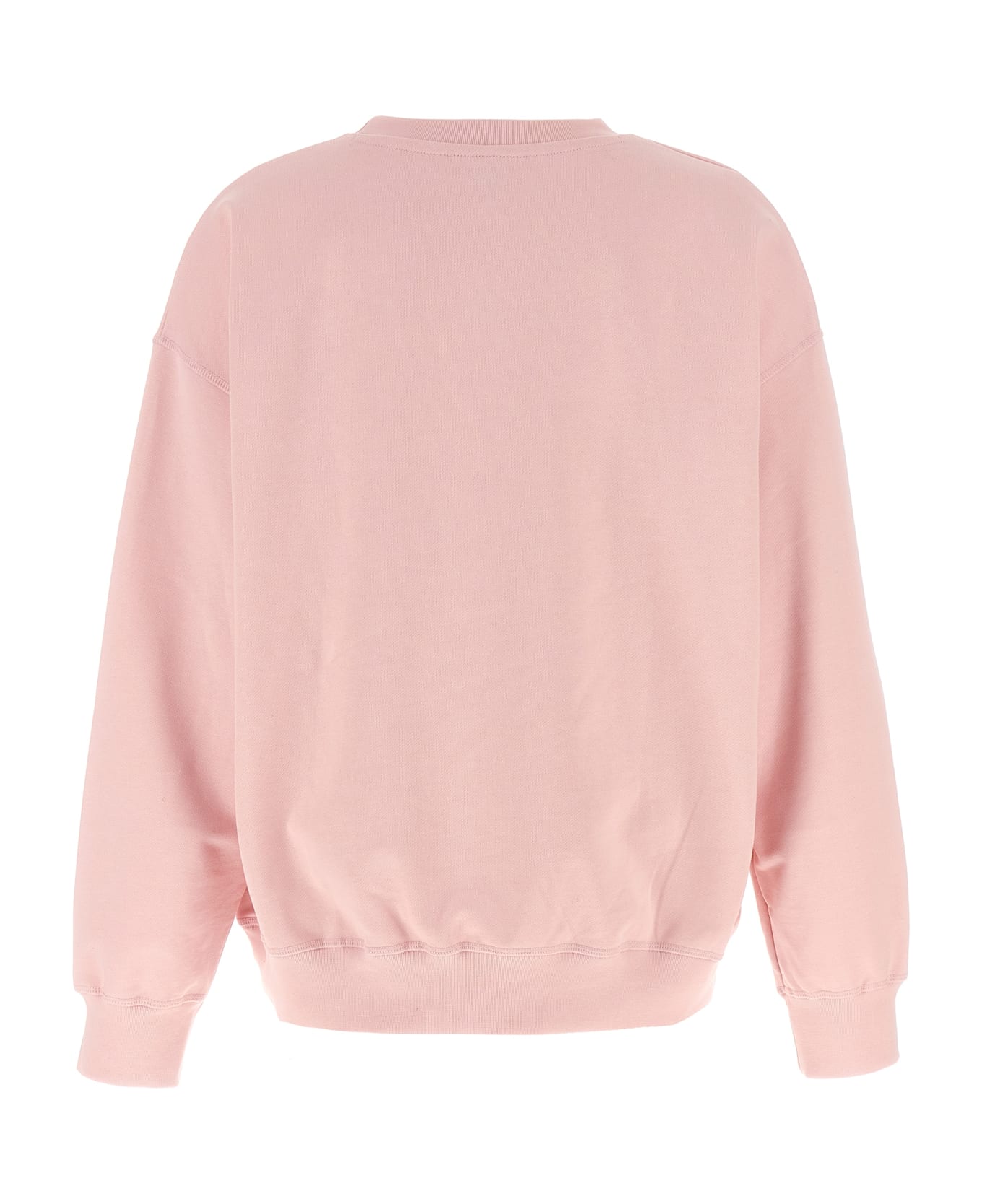 Ganni Front Print Sweatshirt - Pink