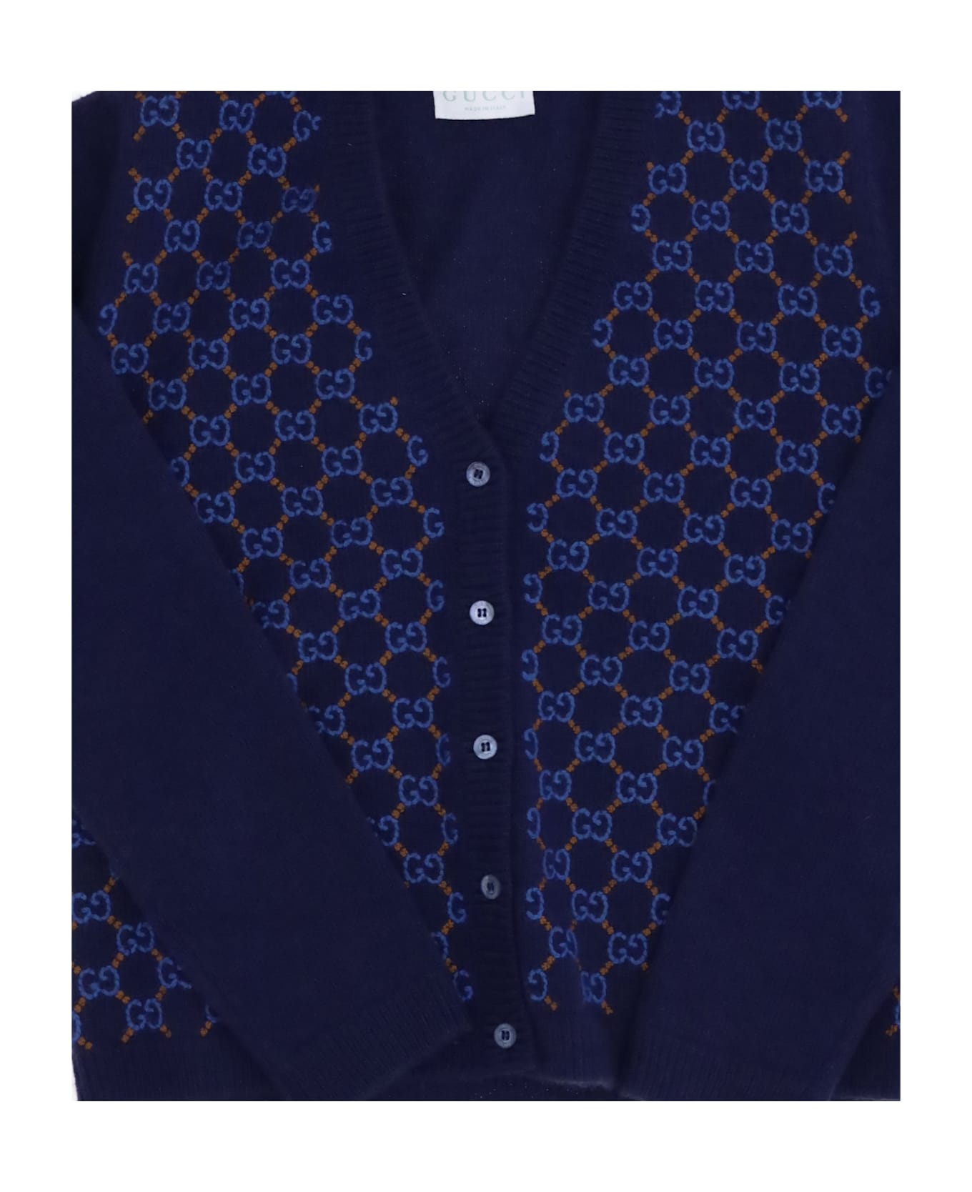 Gucci Wool Jacquard Cardigan