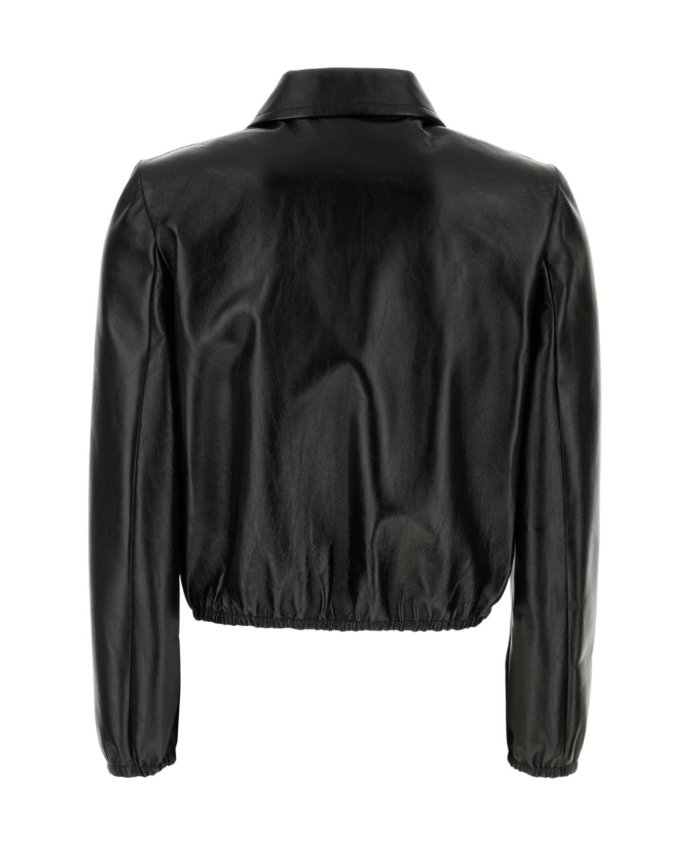 Gucci Black Leather Jacket - Black