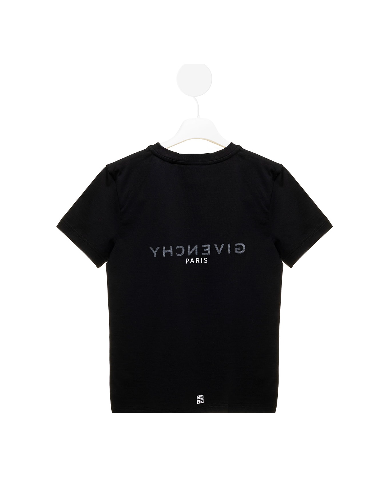 Givenchy Black Jersey T-shirt With Logo Givenchy Kids Boy - Black