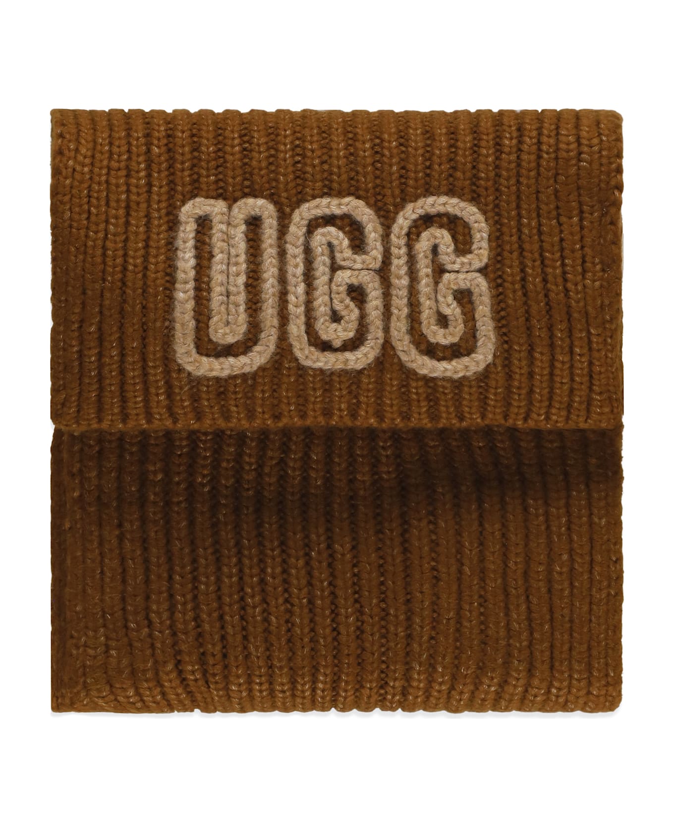 UGG Scarf With Logo - Brown