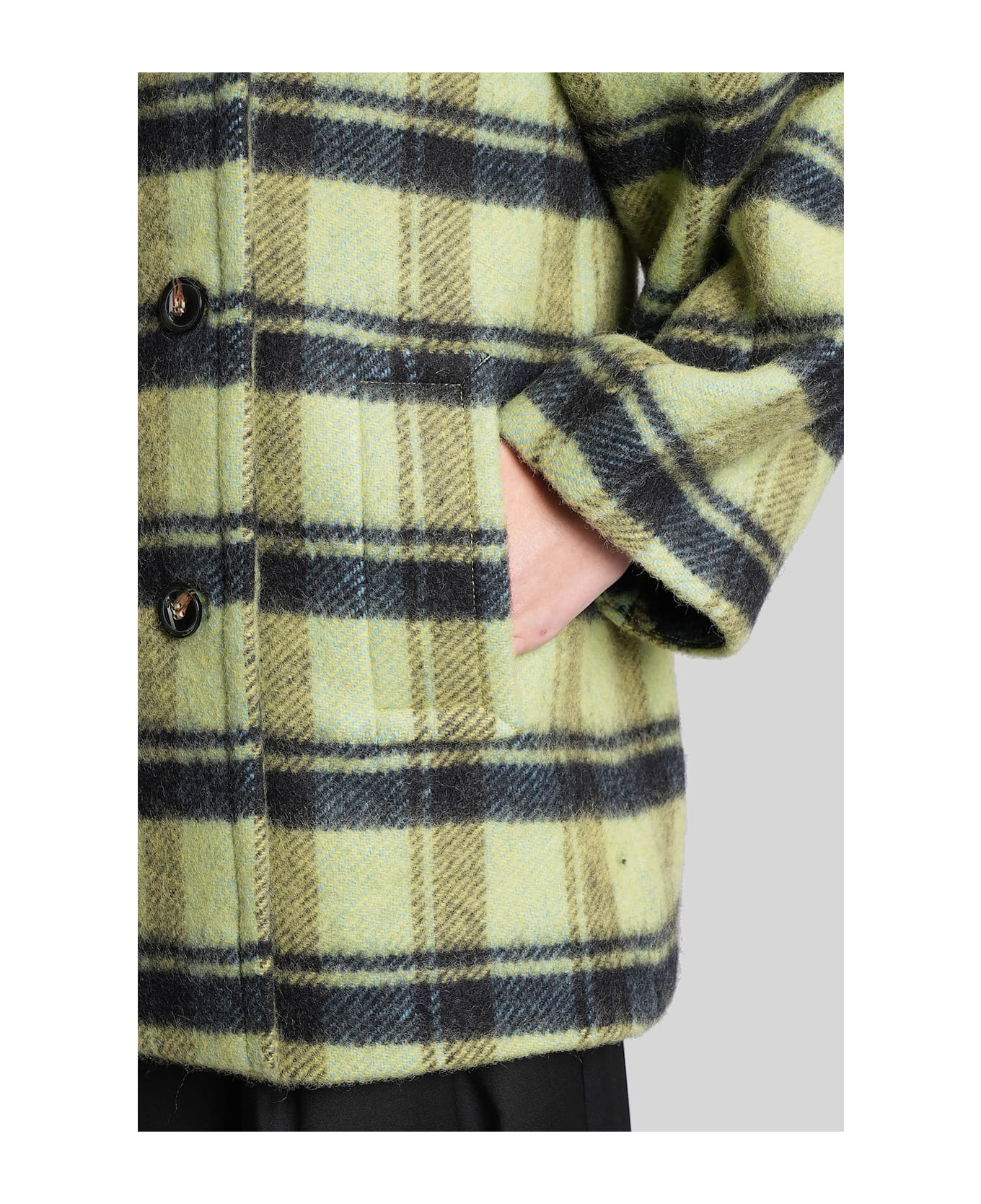 Ganni In Green Wool - green