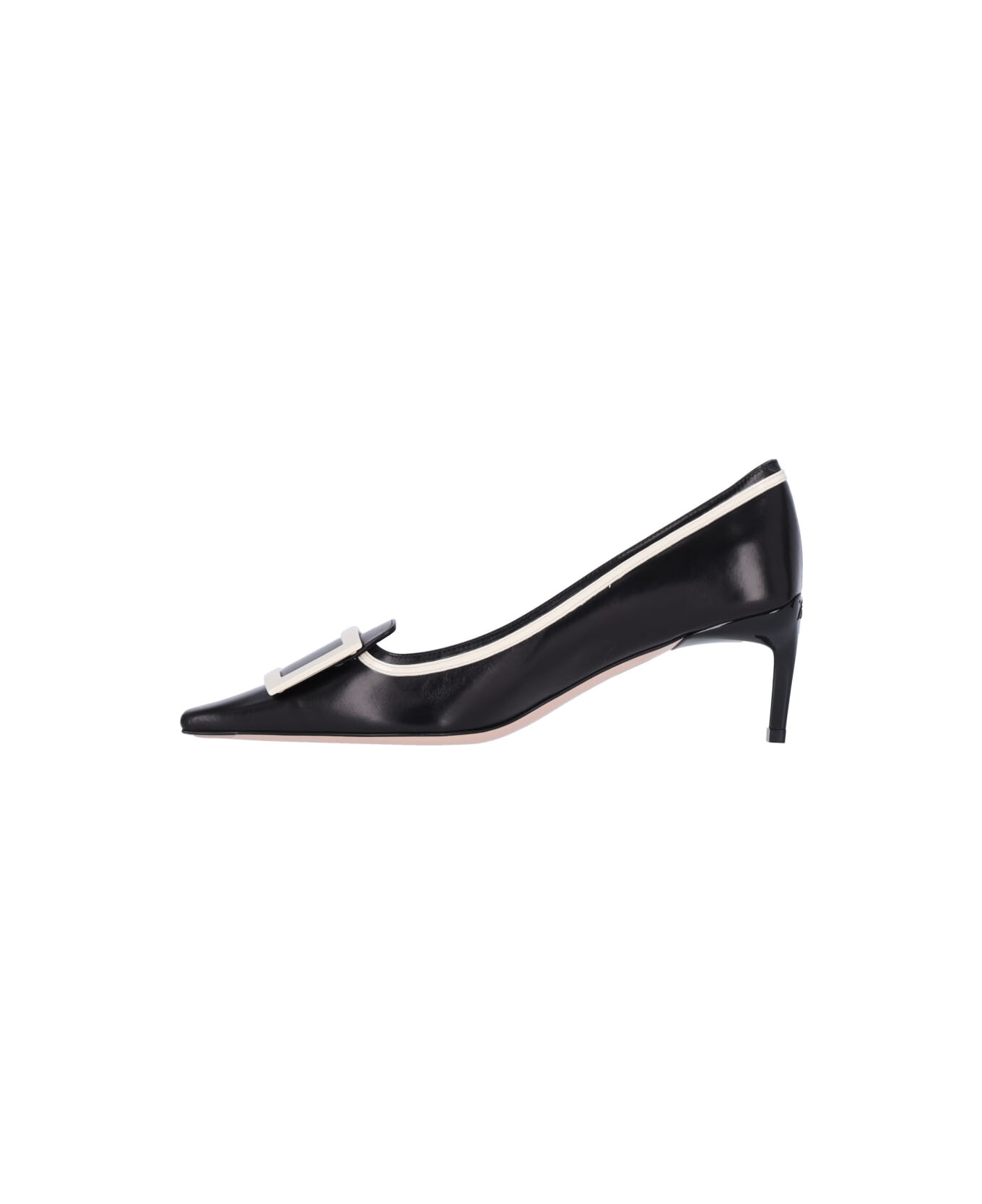 Roger Vivier 'viv' Canard Pumps - Black