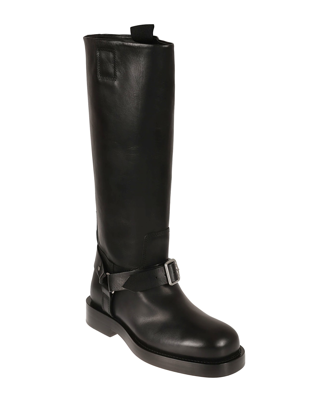 Burberry Ankle Buckle Strap Boots - Black