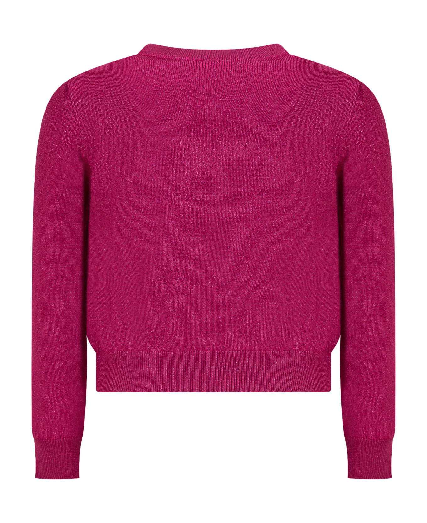 Versace Sweater With Logo - FUCHSIA LUREX