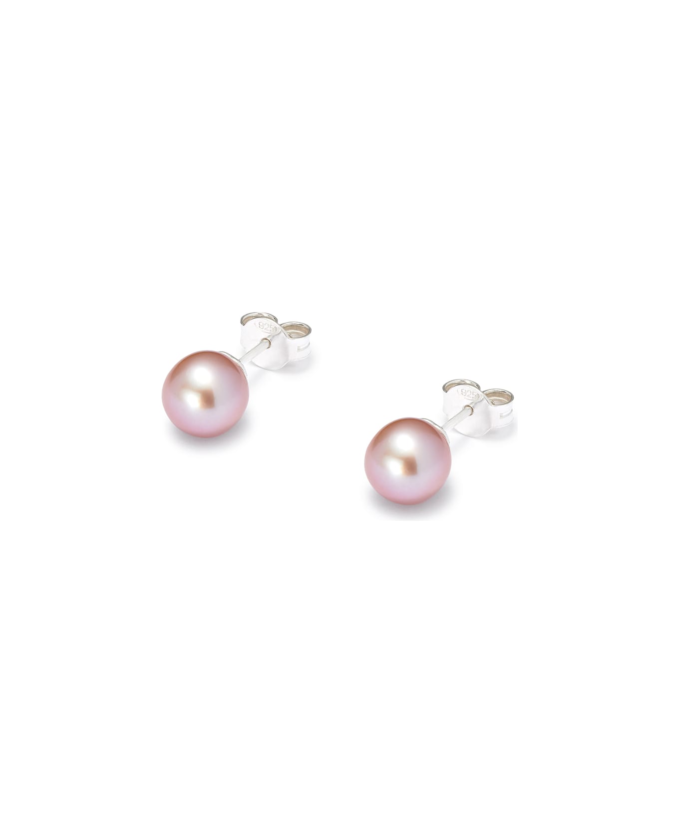 Hatton Labs Freshwater Pink Pearl Stud Earrings In Sterling Silver Woman - Pink