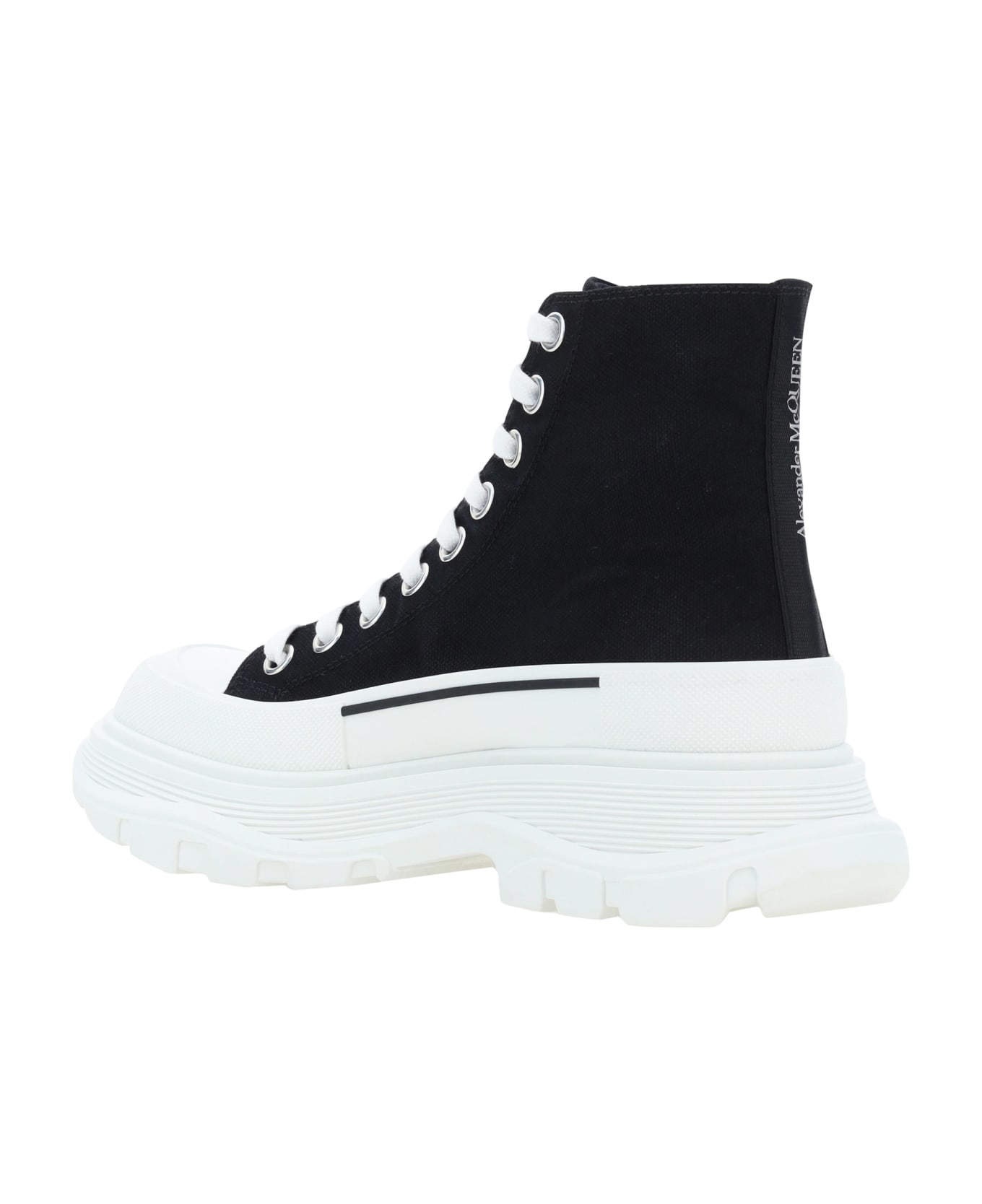 Alexander McQueen Tread Slick Ankle Boots - Black/white
