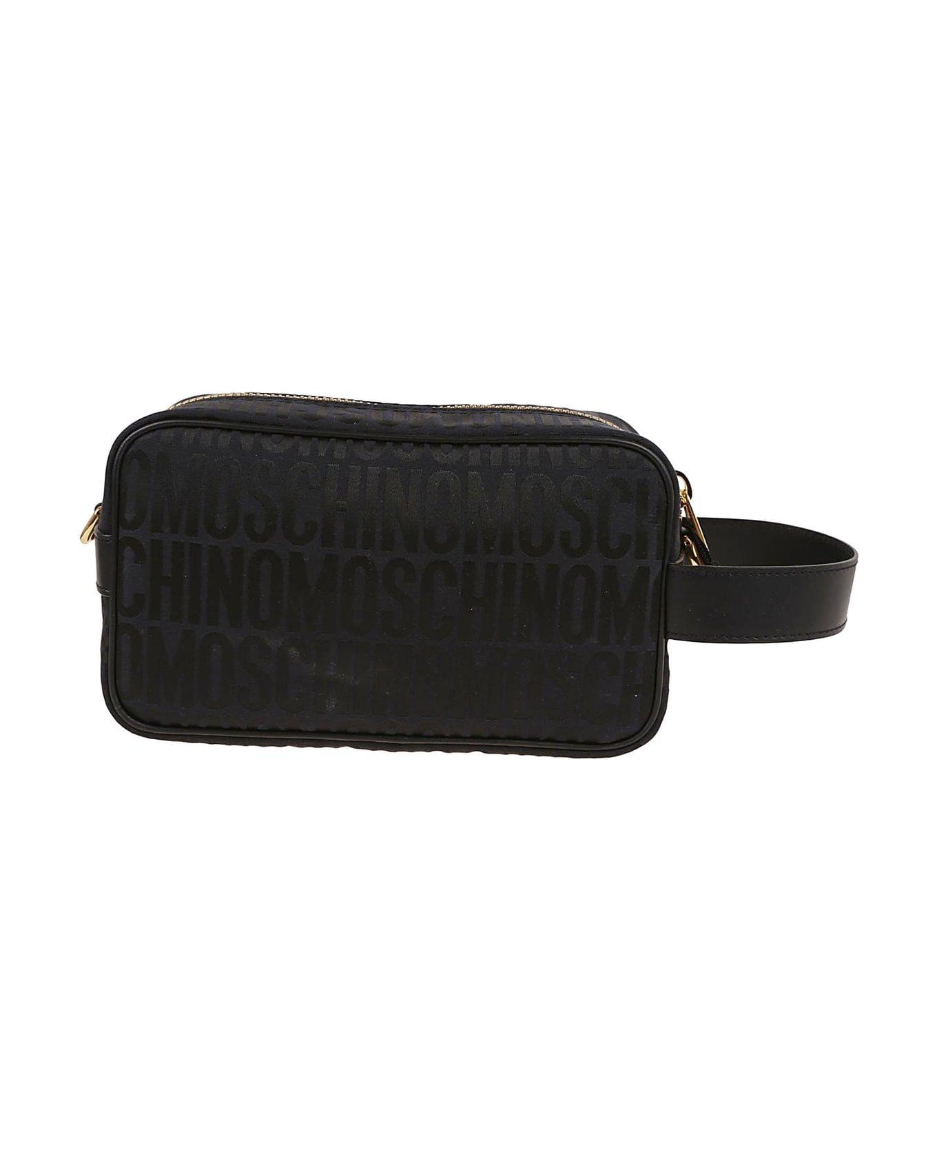 Moschino Logo-jacquard Zipped Makeup Bag - 1555 ベルトバッグ