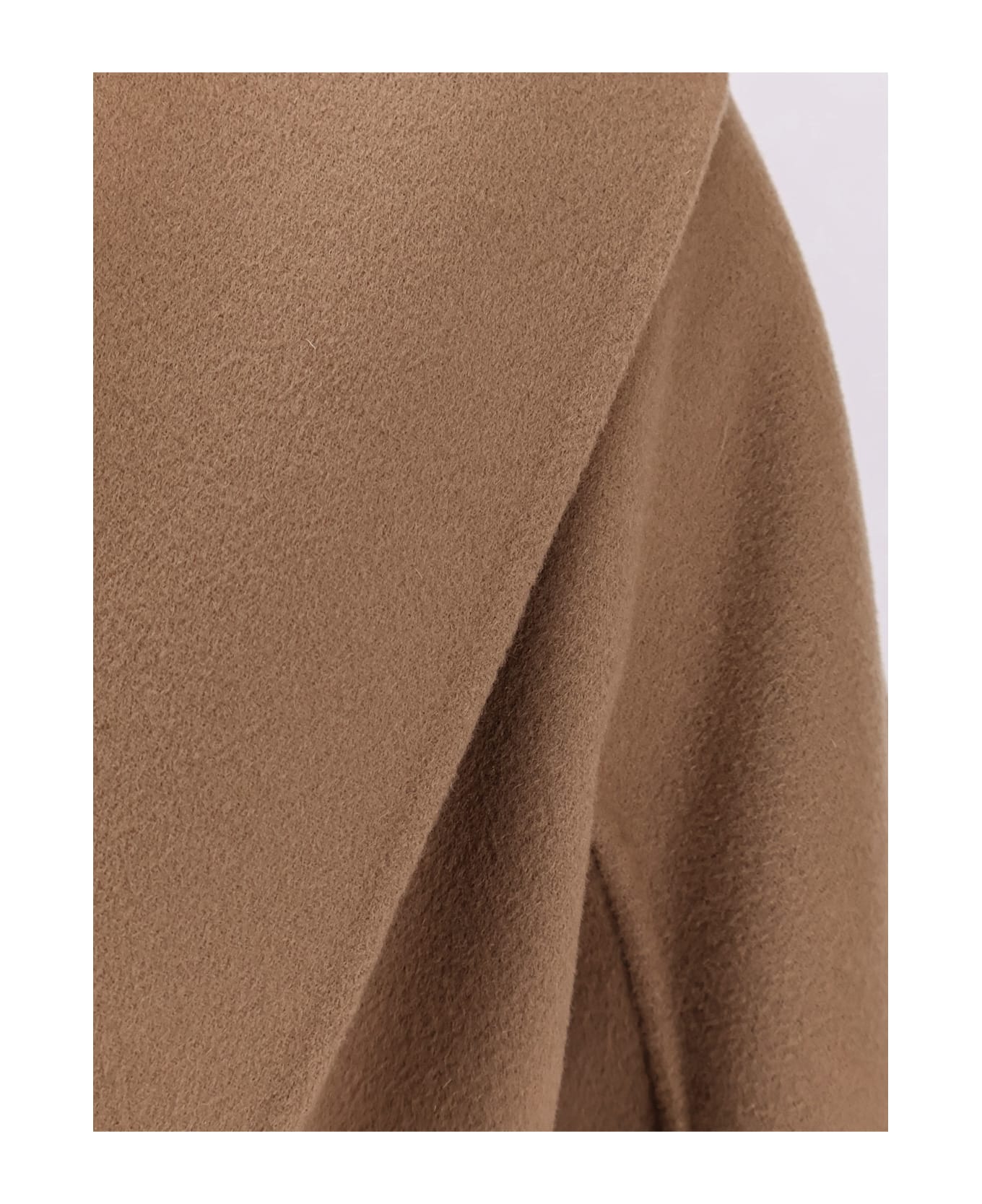 
S Max Mara Messi Virgin Wool Coat - Camel