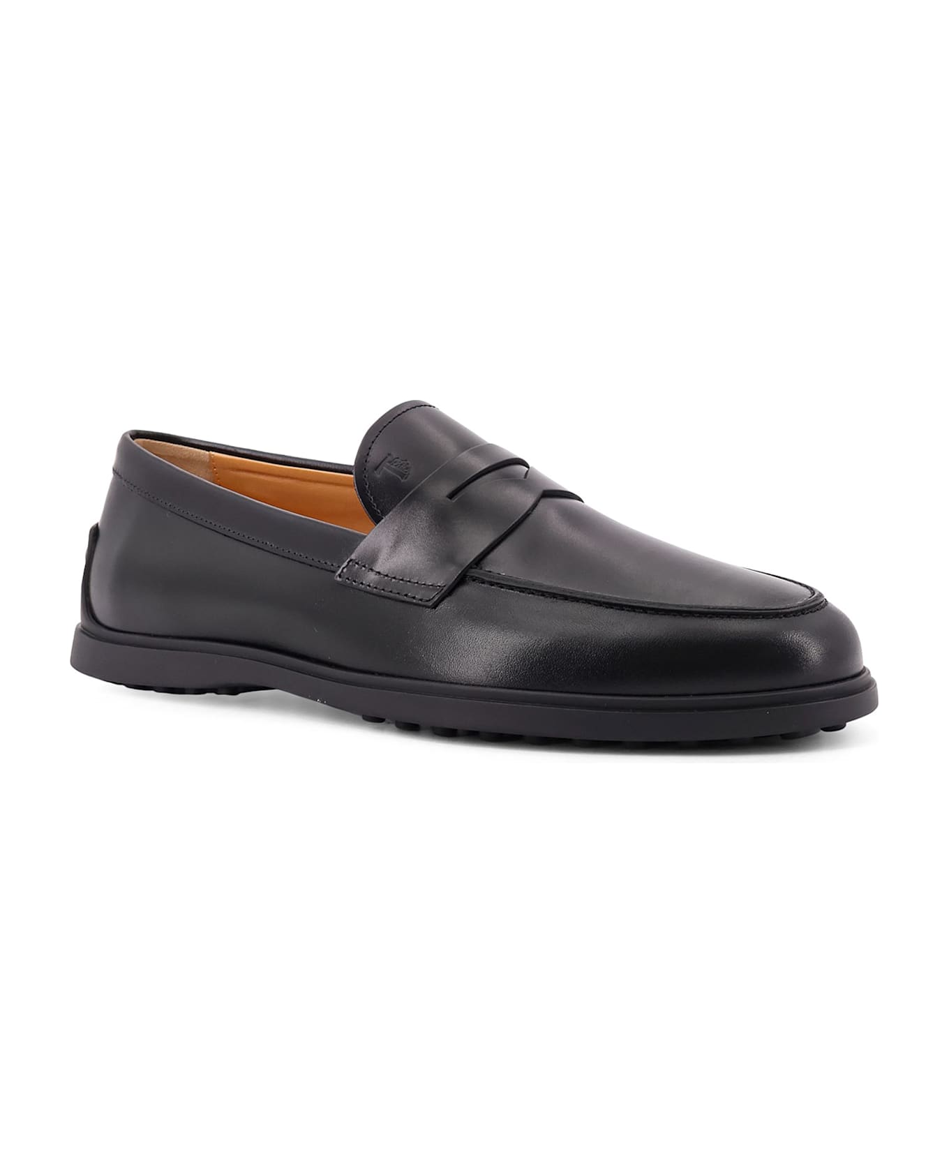 Tod
s Leather Loafers - Black