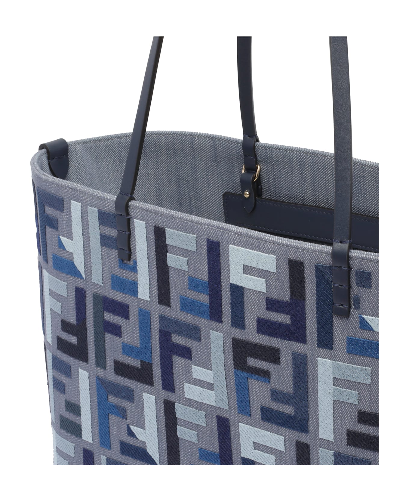 Fendi Large Roll Shopping Bag - Blue