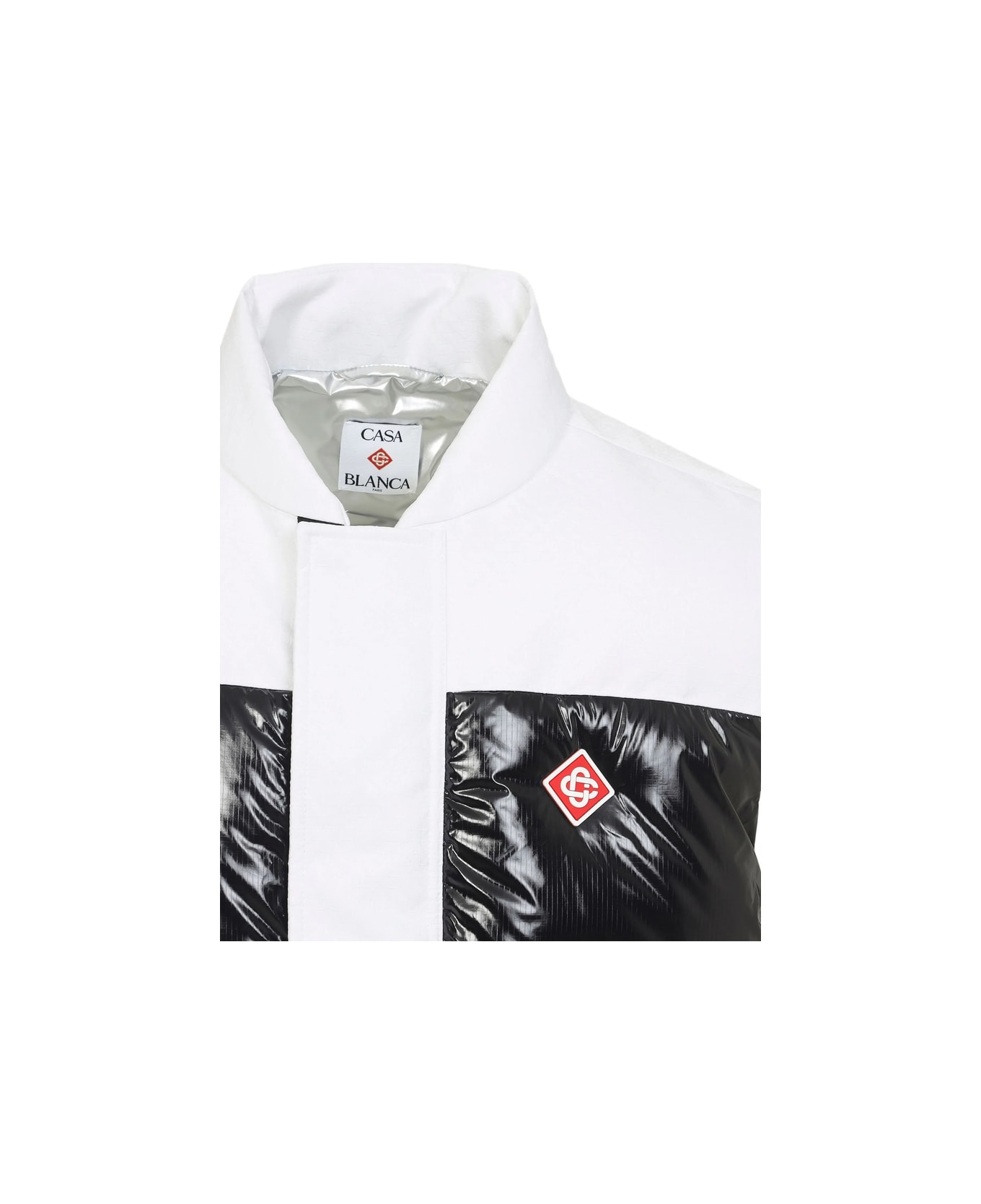Casablanca Outwear Waistcoat - WHITE/BLACK