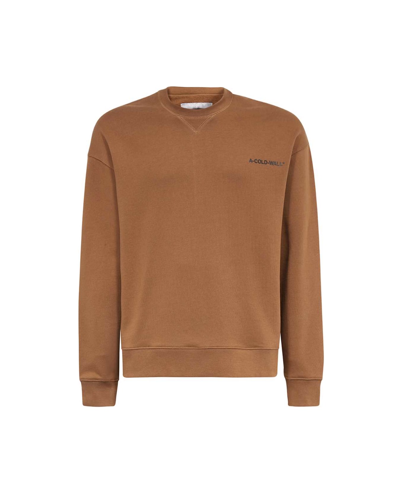 A-COLD-WALL Logo Detail Cotton Sweatshirt - brown