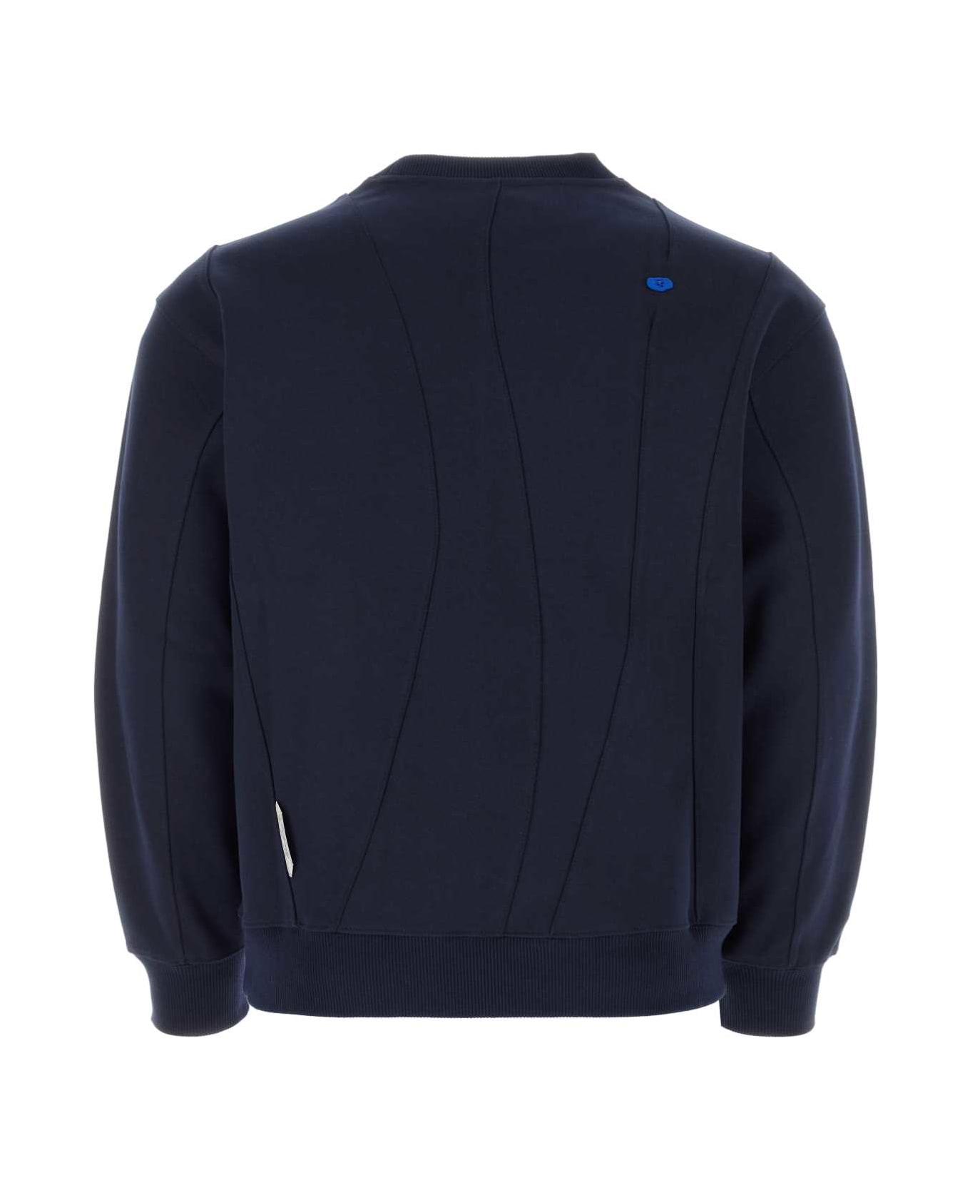 Ader Error Navy Blue Cotton Blend Sweatshirt - NAVY