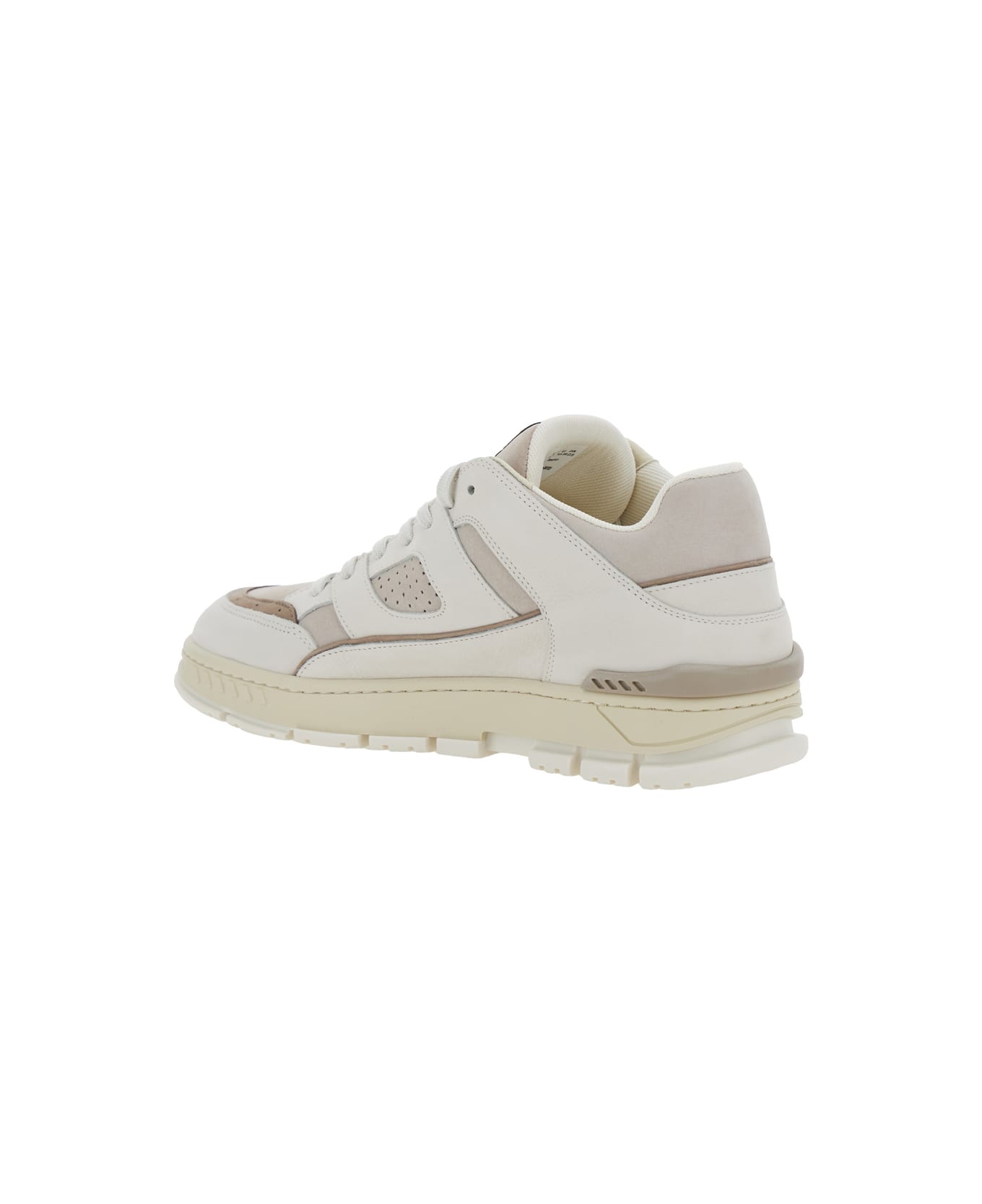 Axel Arigato 'area Lo' Beige Low Top Sneakers With Logo Patch On The Tongue And Chunky Sole In Leather Man - Beige