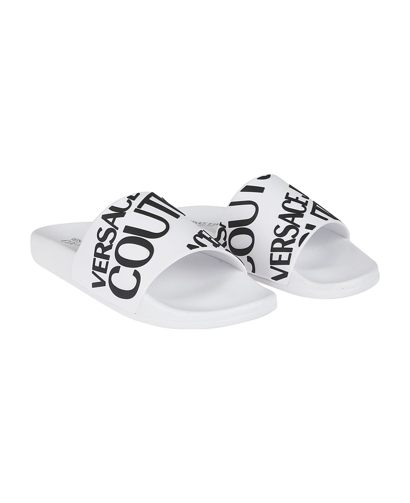 Versace Jeans Couture Fondo Slide Dis. Sq1 Shoes - White
