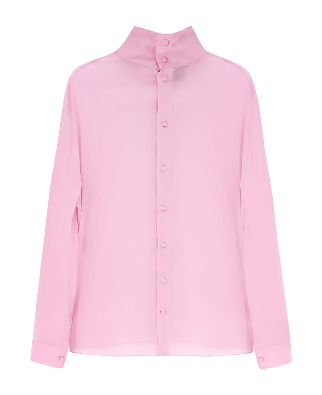 Gucci Stretch Silk Shirt - Pink