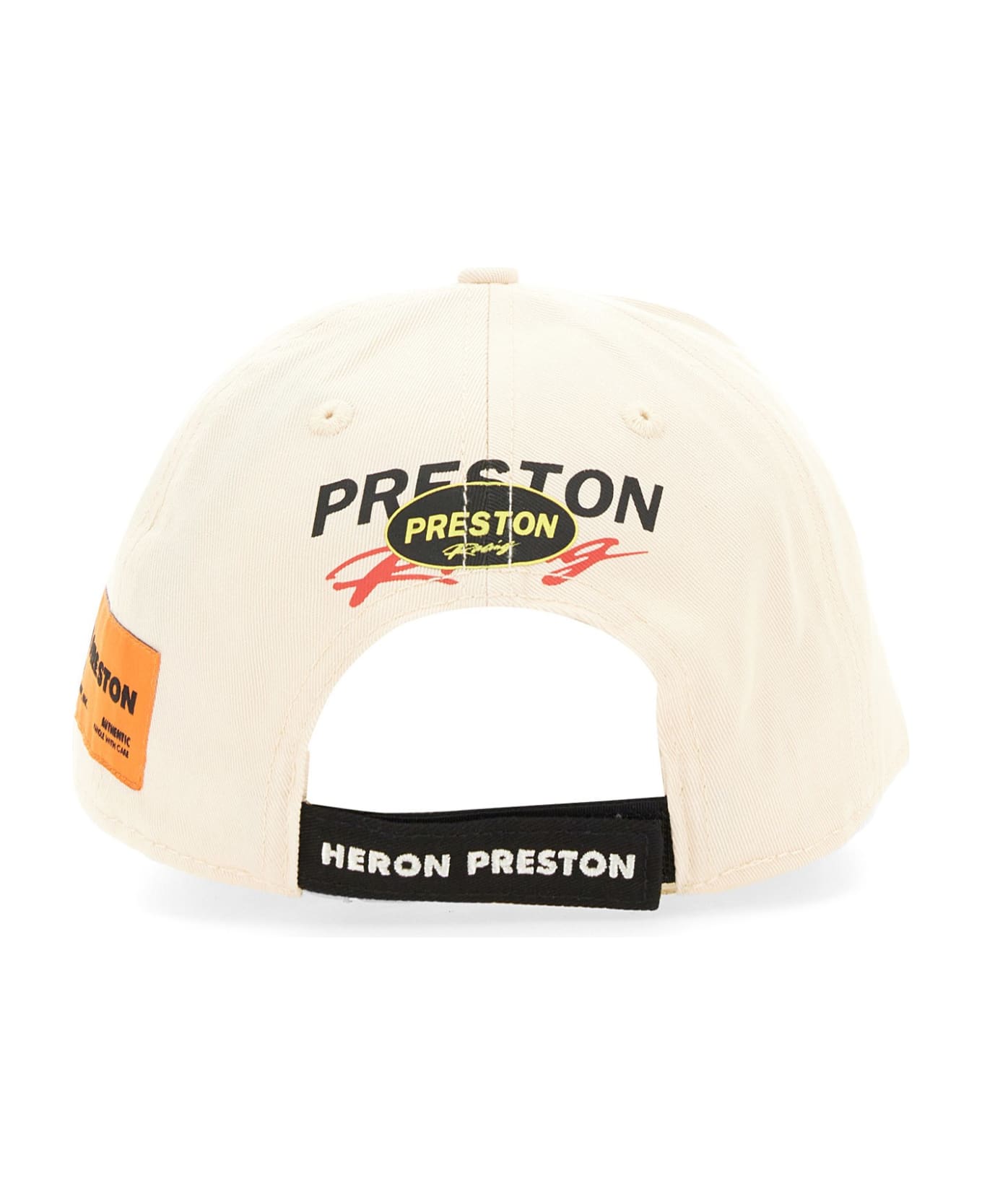 HERON PRESTON Baseball Hat With Logo Embroidery - BIANCO 帽子