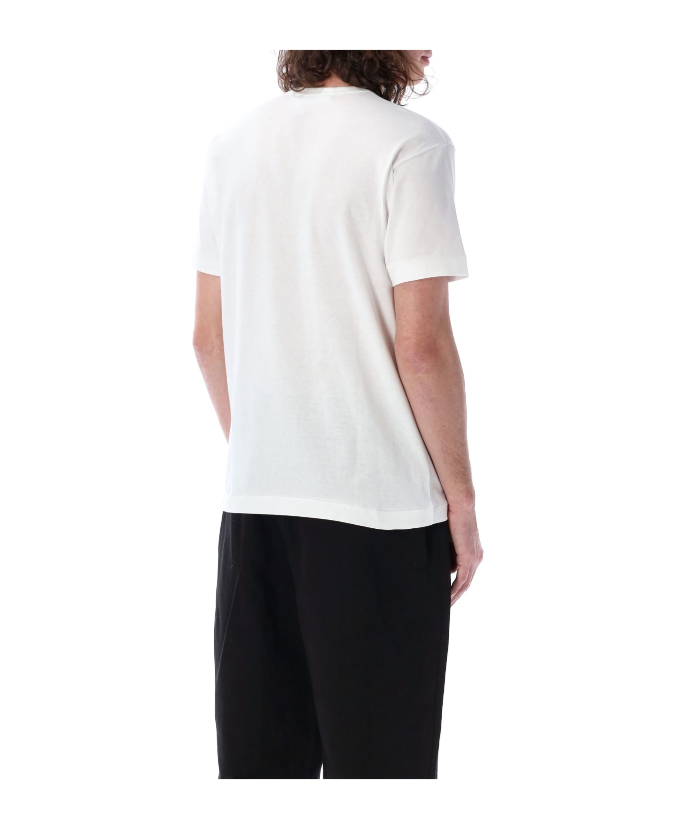 Comme des Garçons Play Double Patch T-shirt - WHITE シャツ