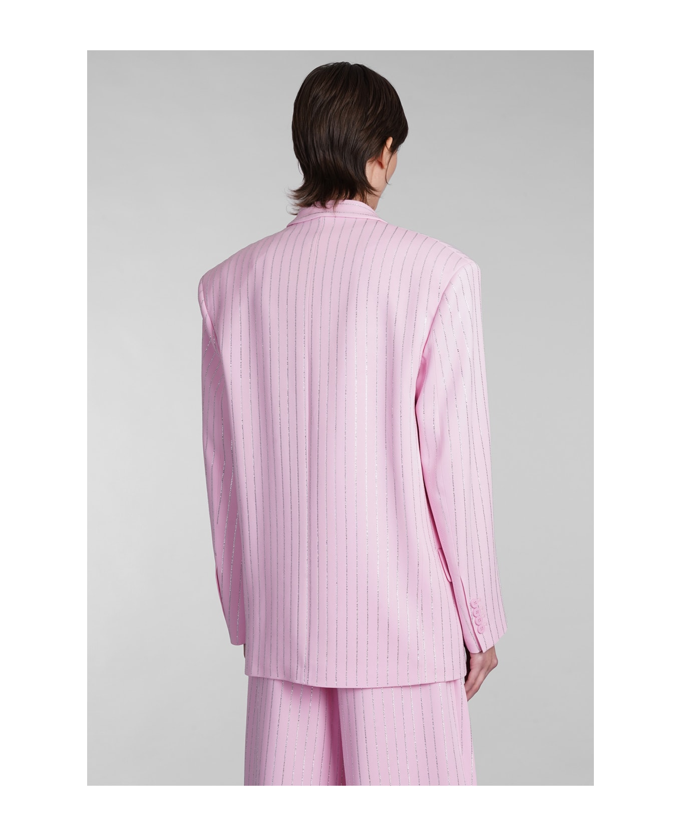 The Attico Glen Blazer Jacket - rose-pink