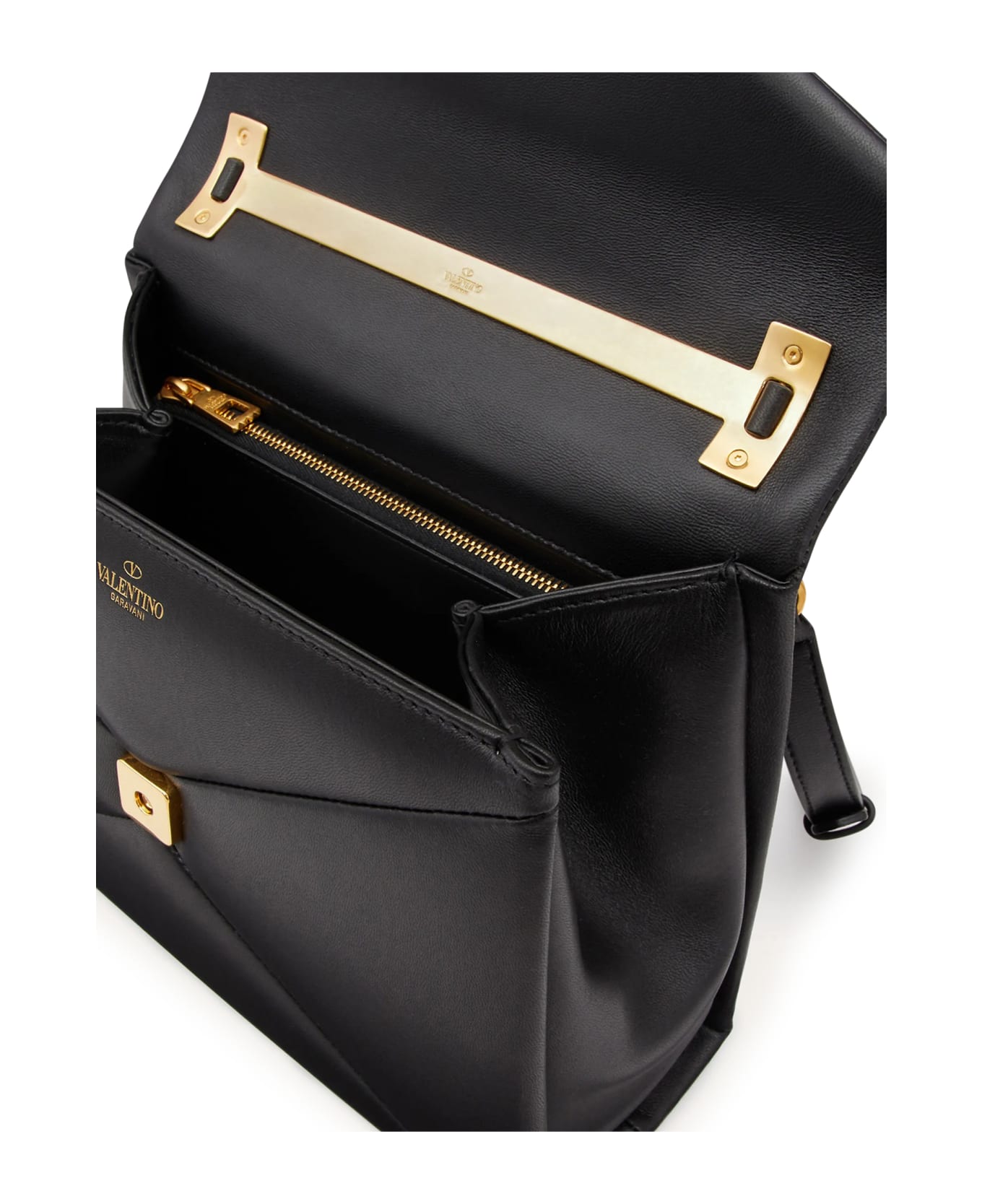 Valentino Garavani Small Top Handle Bag One Stud - No Black