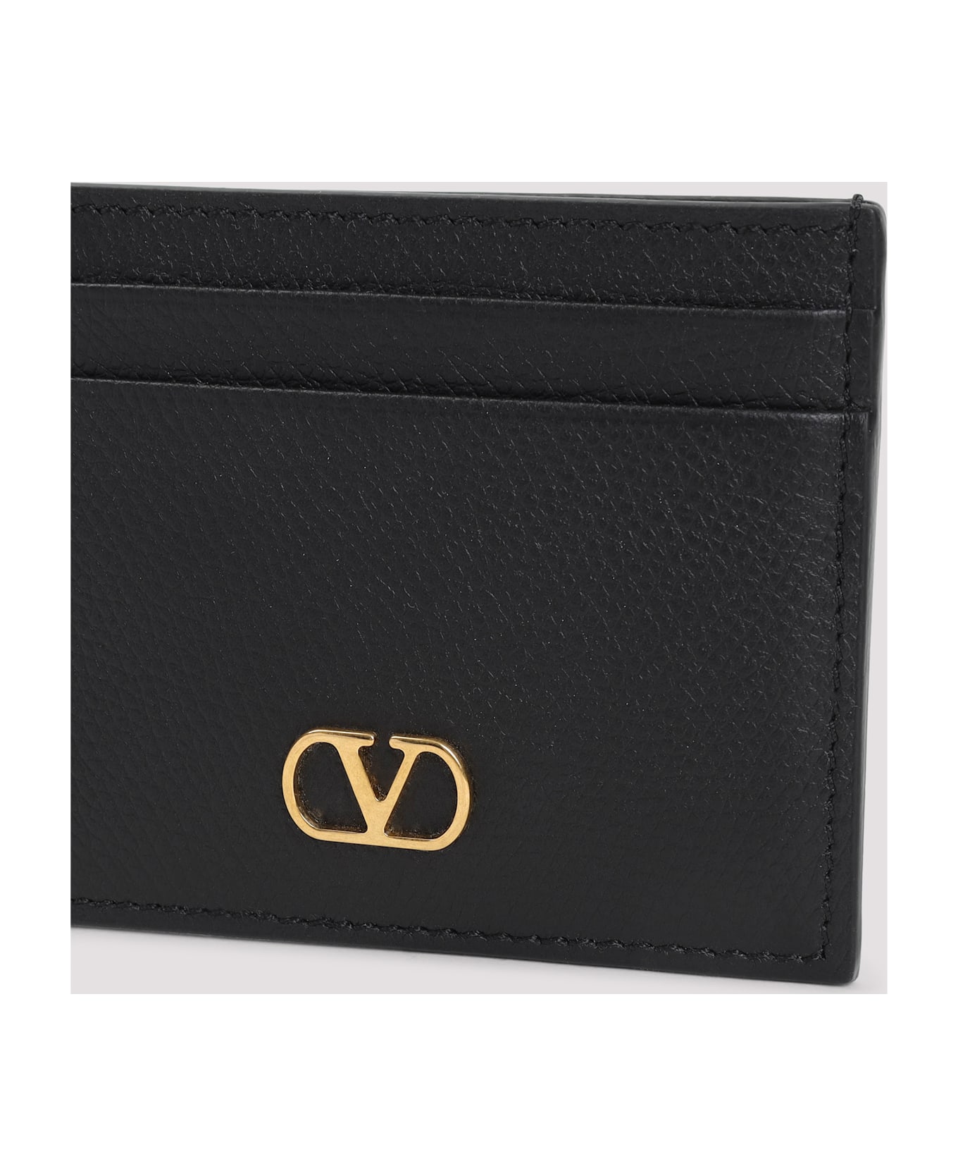 Valentino Garavani Valenitno Garavani Signature V-logo Card Case - No Nero