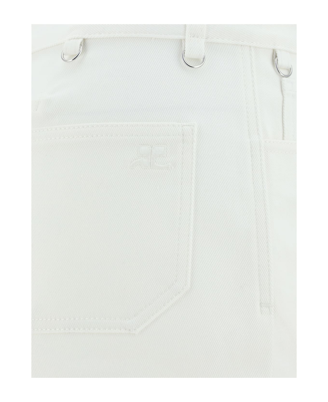 Courrèges Denim Skirt - Heritage White スカート